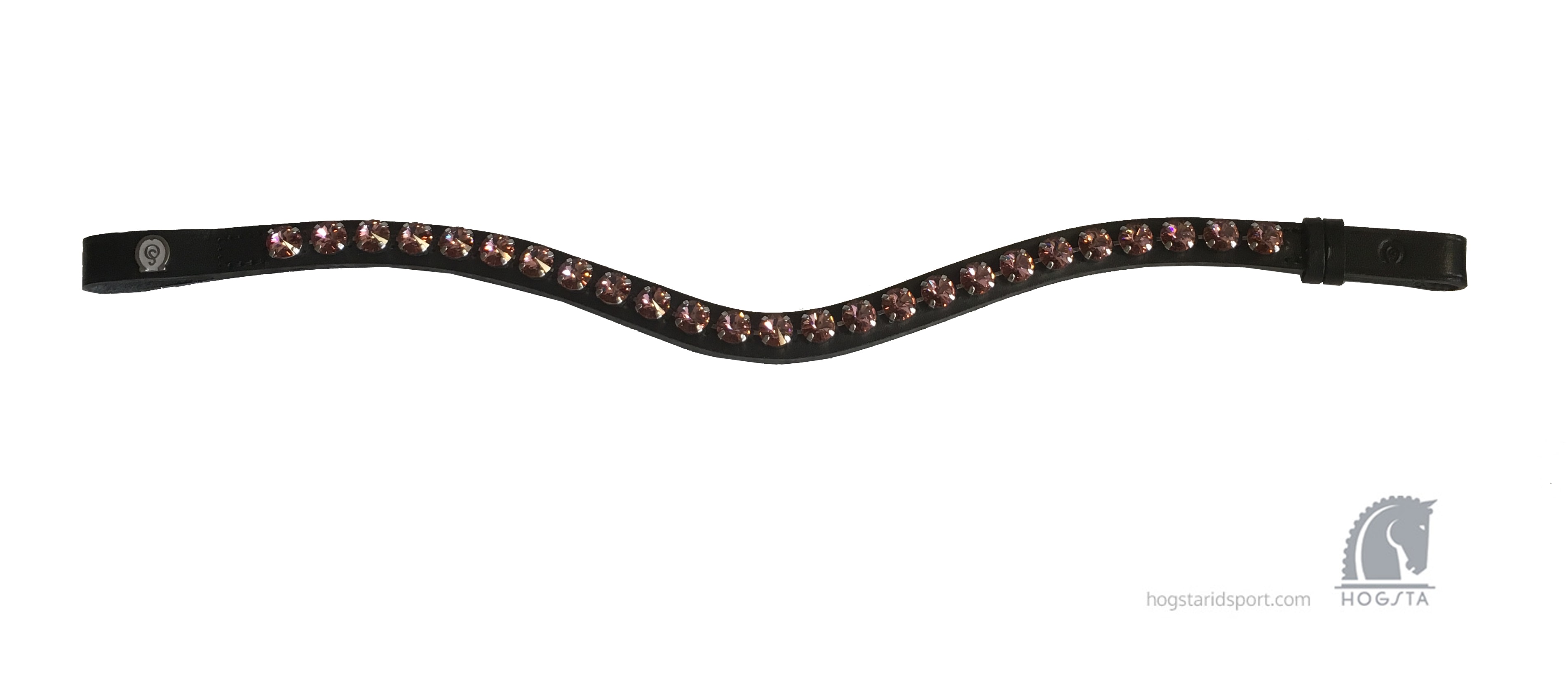 Browband Rivoli Brown - Blush Rose