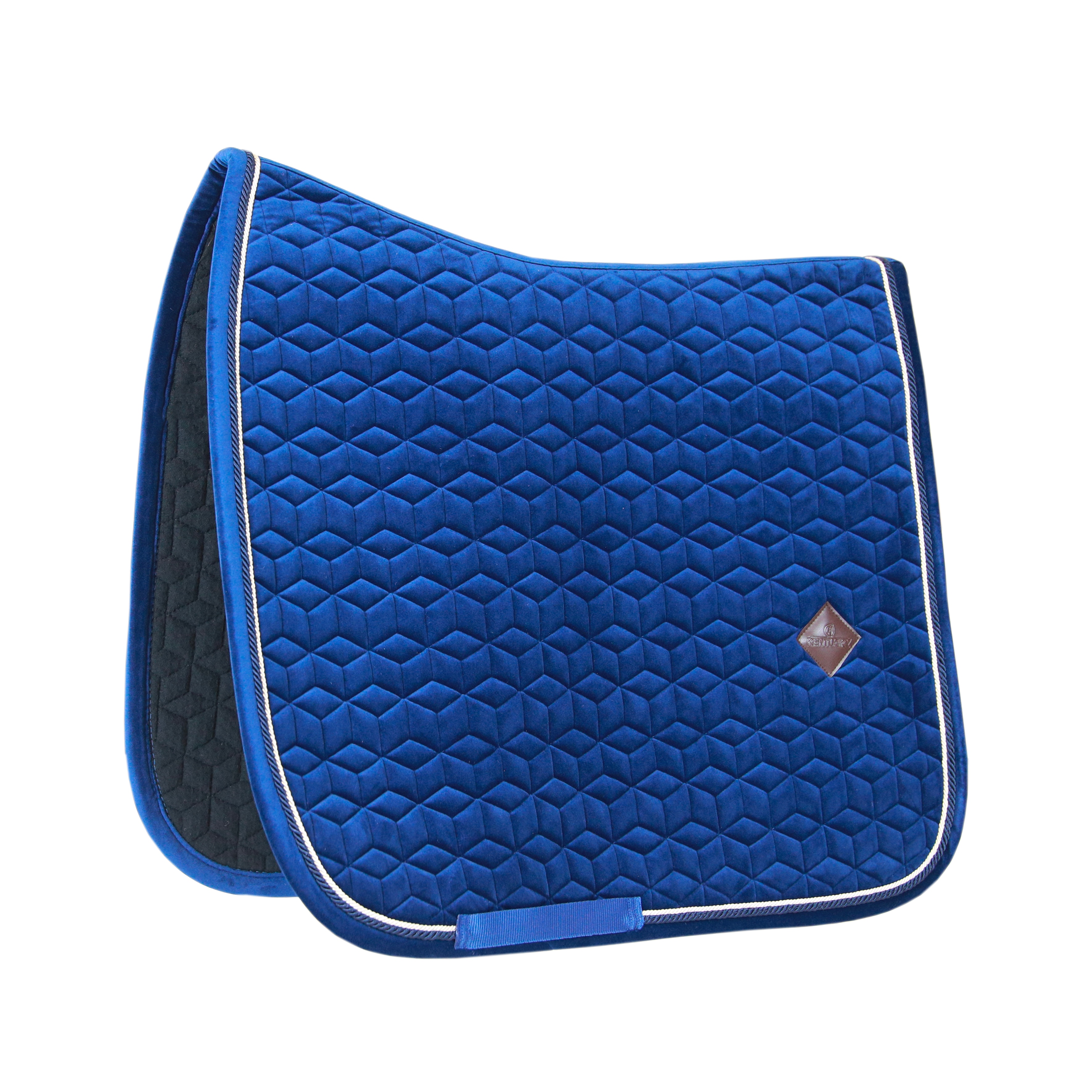 Velvet Dressage Saddle Pad - Navy