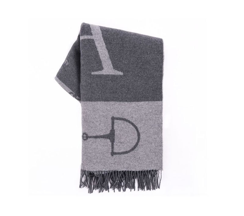 Cashmere/Merino Blanket - Grey