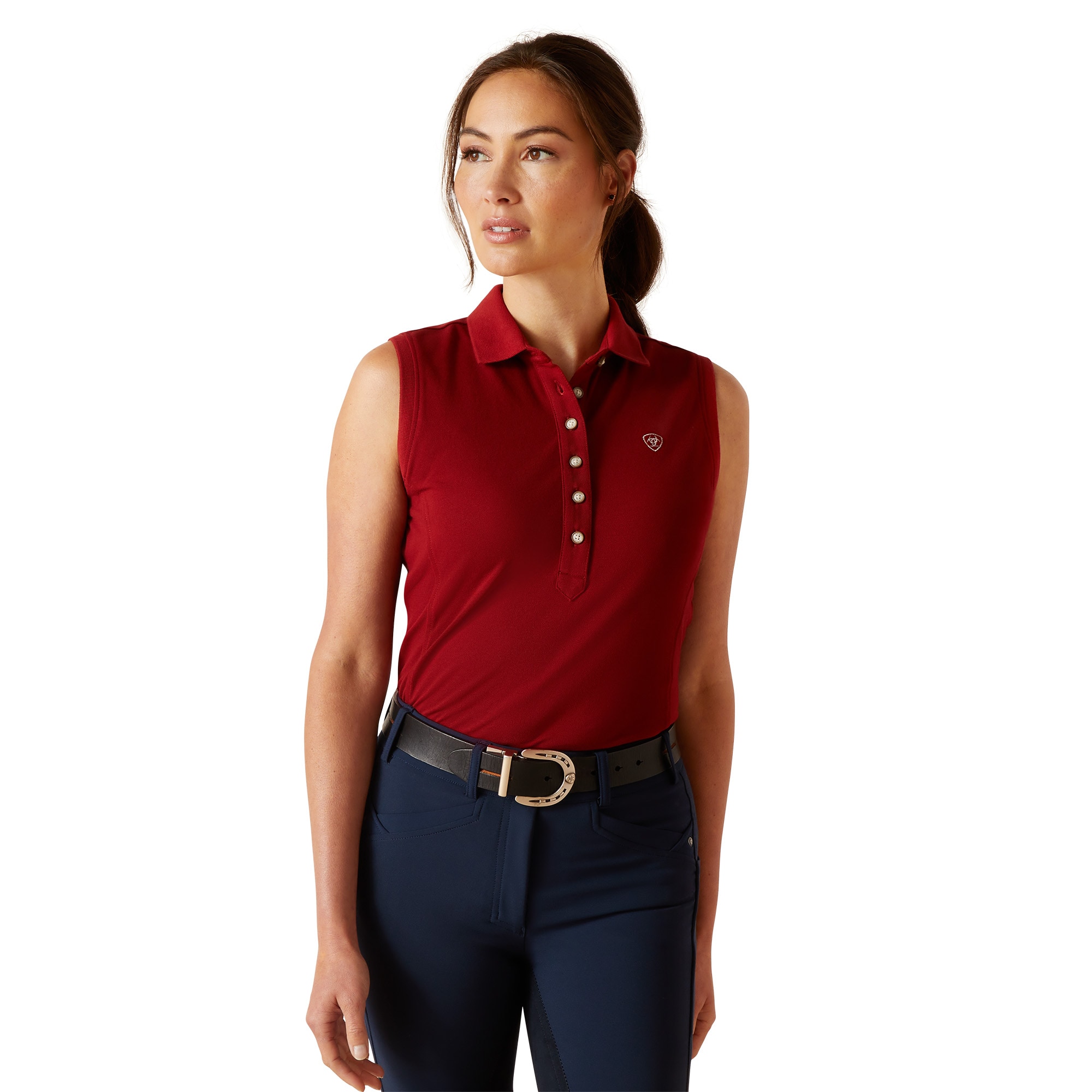 Prix Sleeveless 2.0 Polo - Tomato