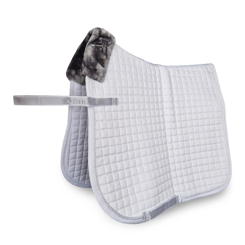 Show-Line Dressage Saddle Pad - White