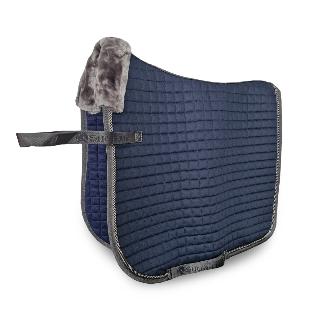 Show-Line Dressage Saddle Pad - Navy