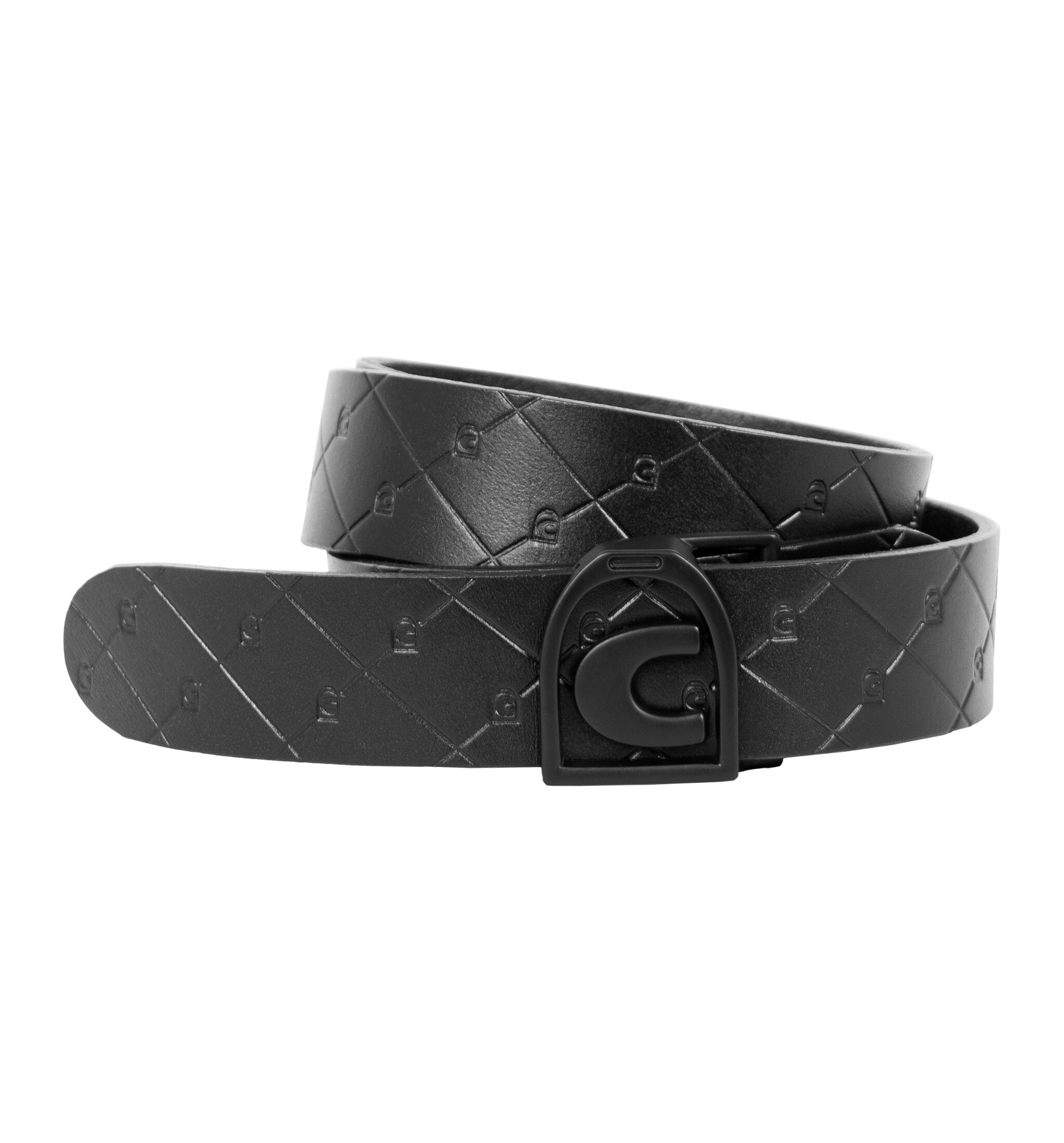 Leather Belt Cavaltale - Black