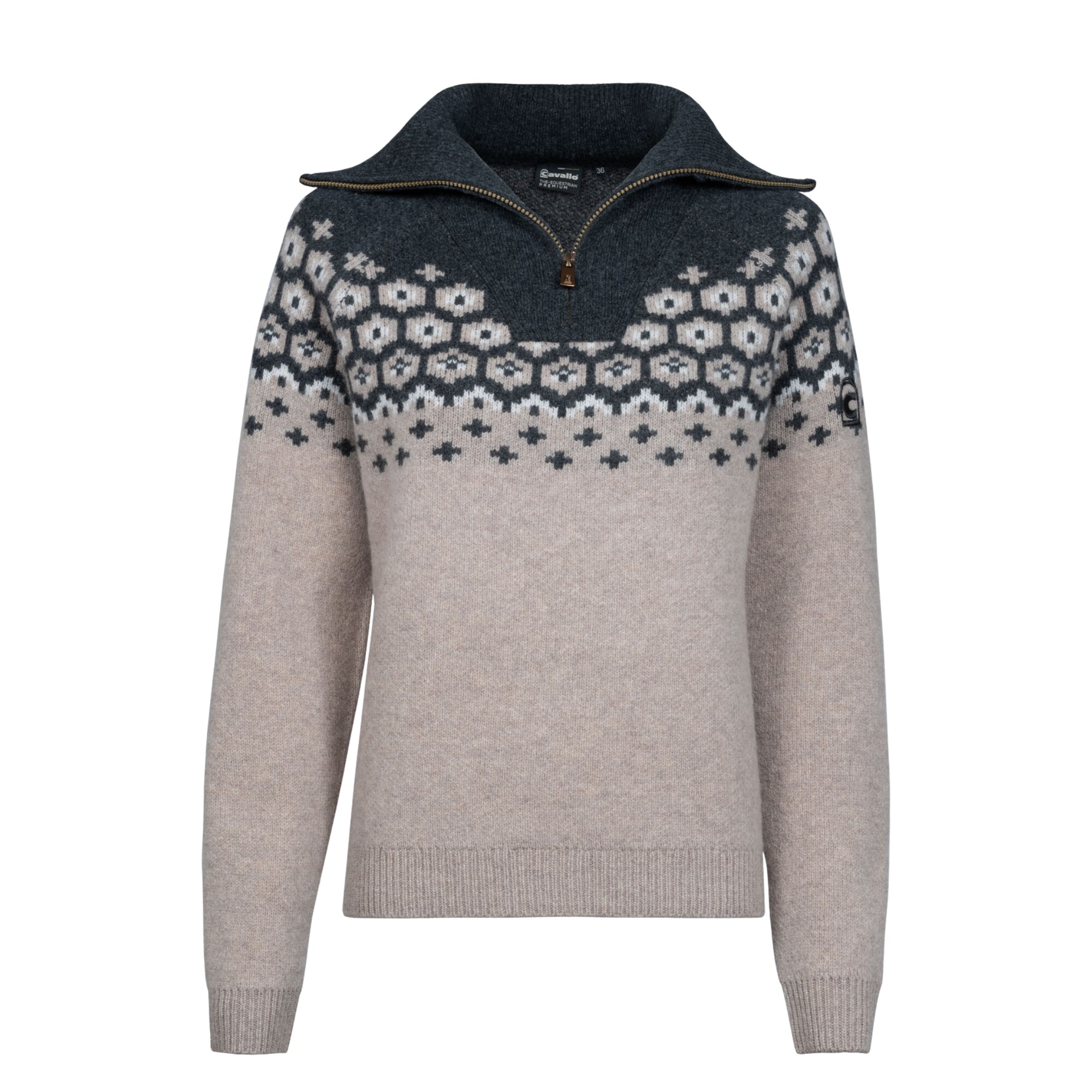 Cavalleara Knitted Jumper - Peanut