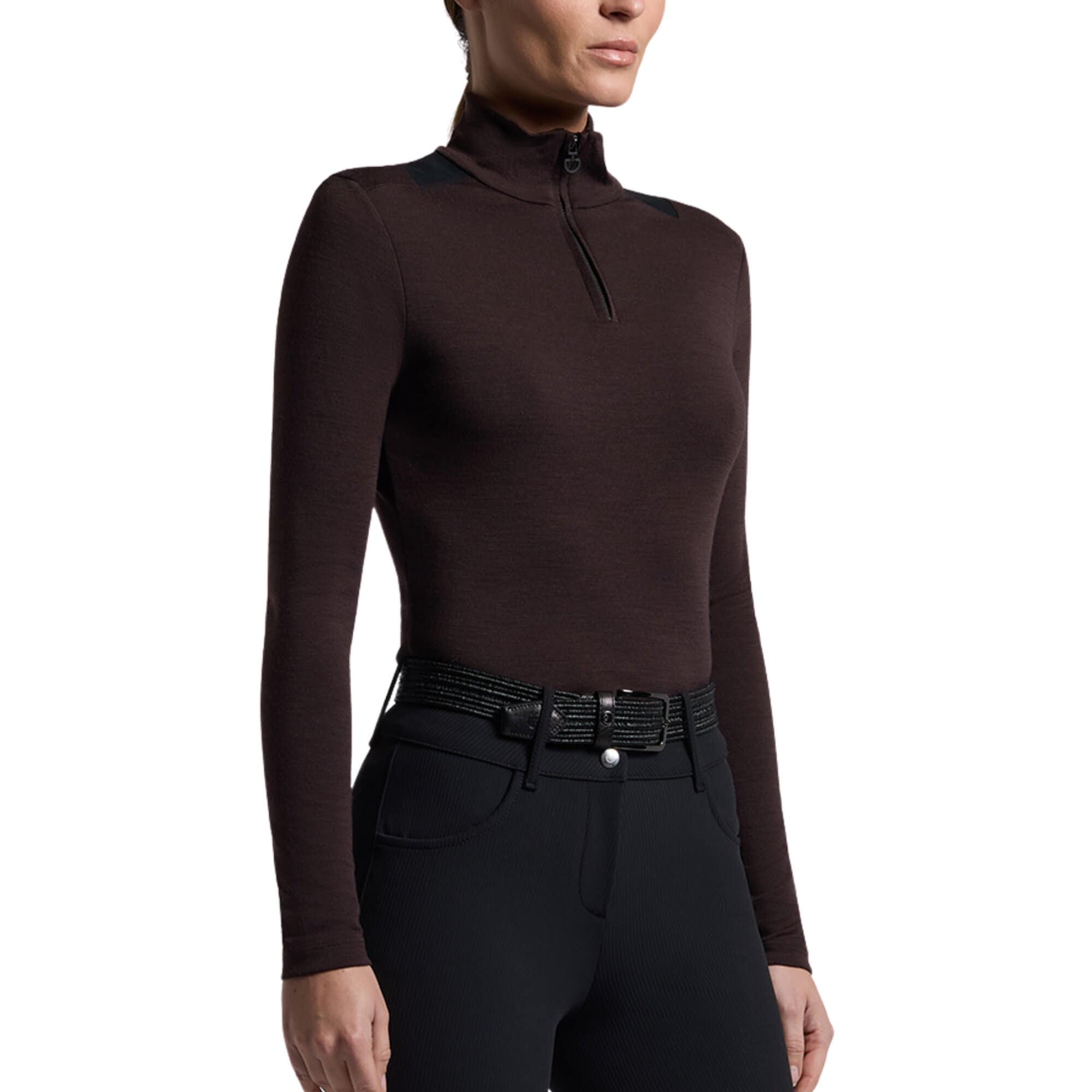 CT Wool Training Polo - Espresso
