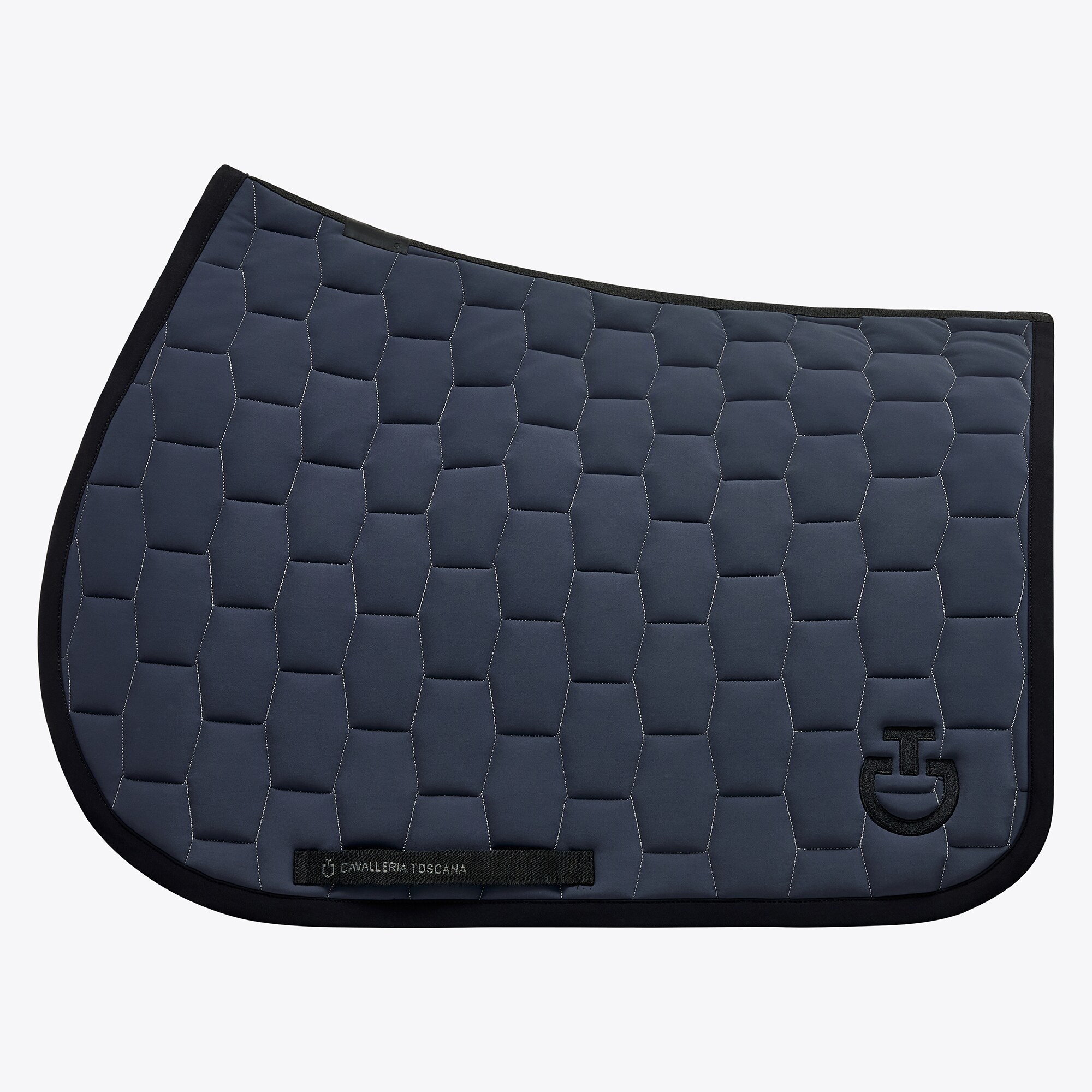 Geometric Quilted Jumping Saddle pad -Blue