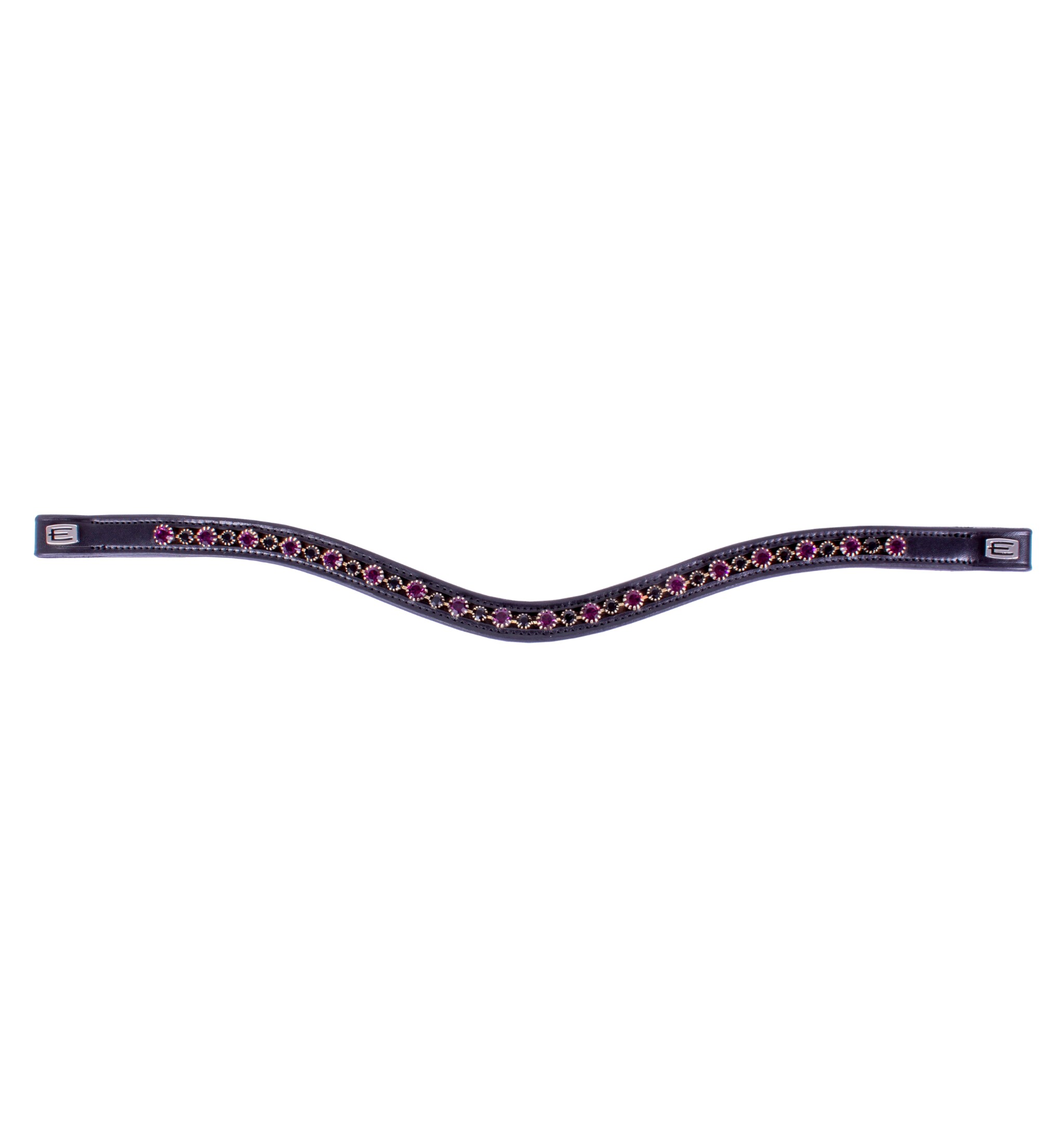 Browband Purple/Black Crystal - Black