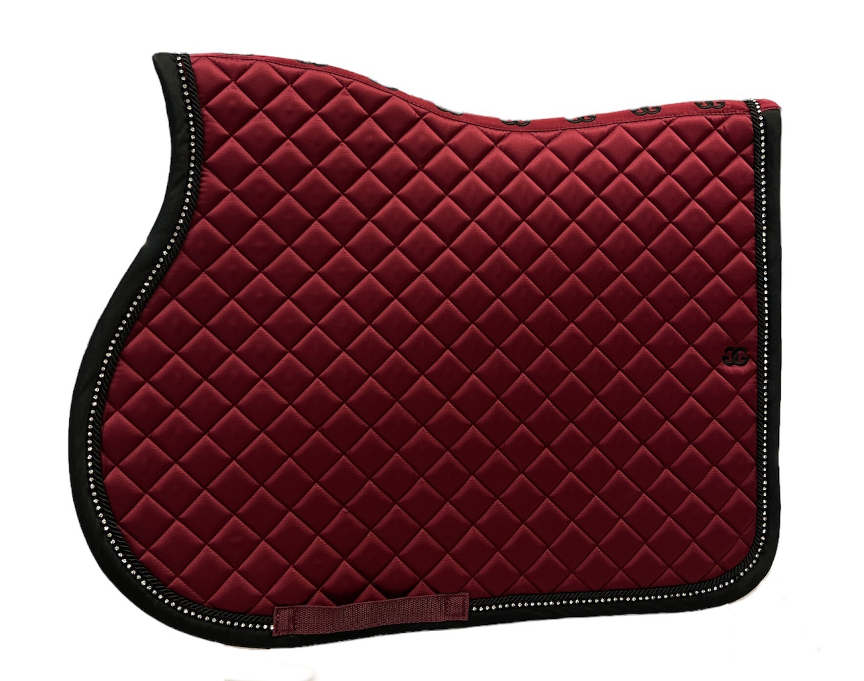 En Noir Dressage Saddle Pad - Burgundy