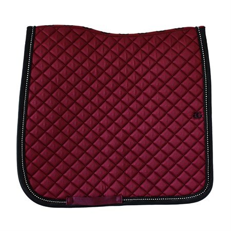 En Noir Dressage Saddle Pad - Burgundy