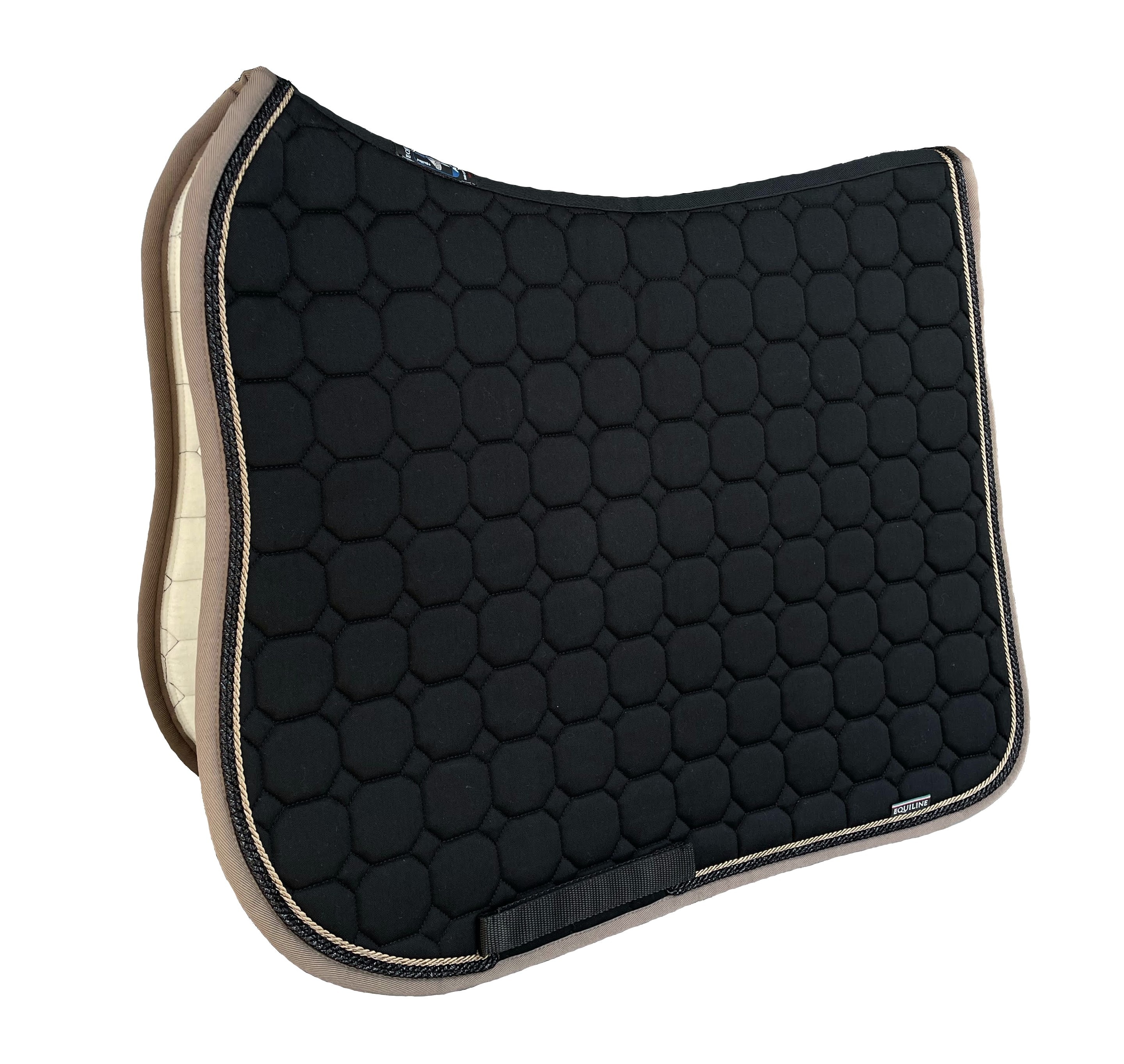 Octagon Dressage Saddle Pad - Black/Capp/Glitter