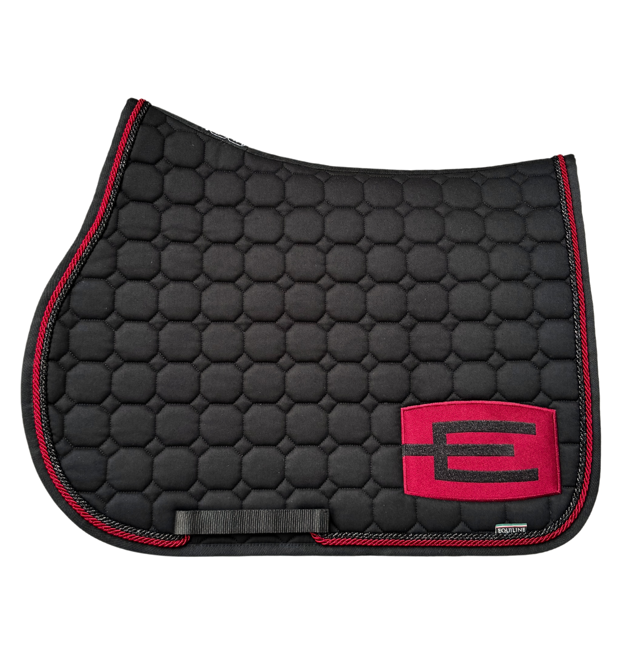 Jumping Saddle Pad G E-logo - Black/Burgundy