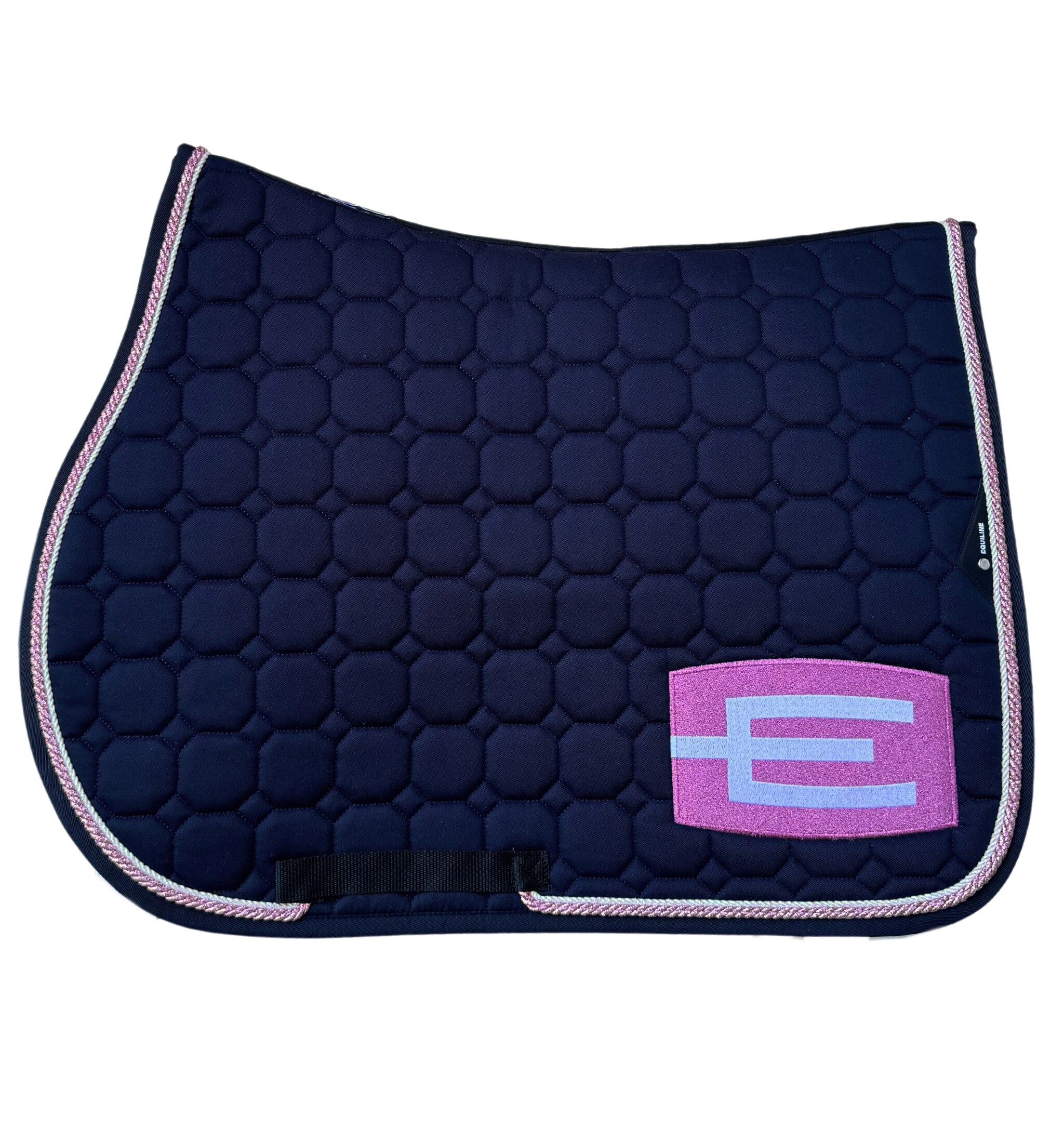 Hy Equestrian GP / Showjumping Shaped Numnah – Black/Brown/Navy/White/Pink/Purple – Various Colours