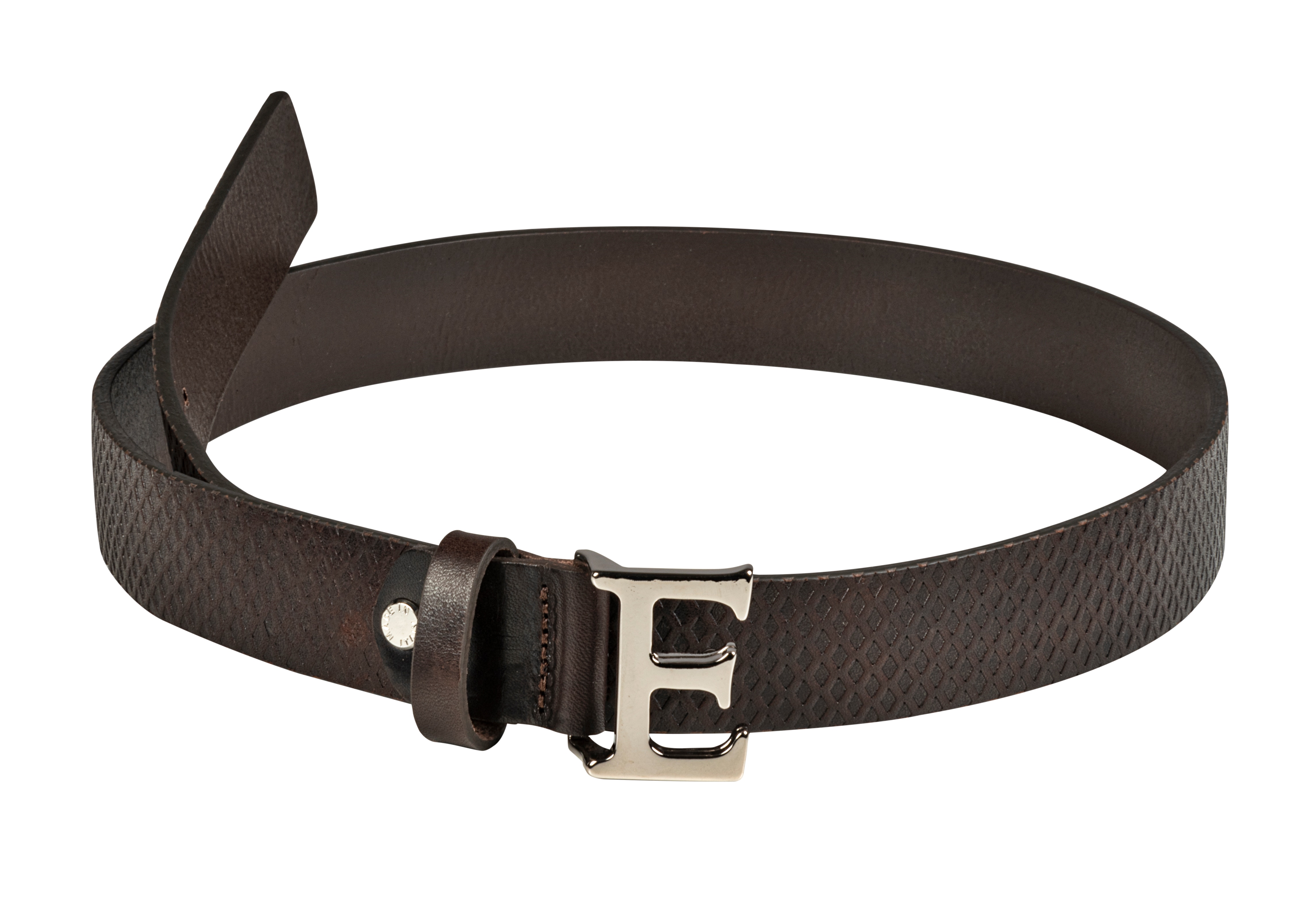 Elvine Leather Belt - Brown
