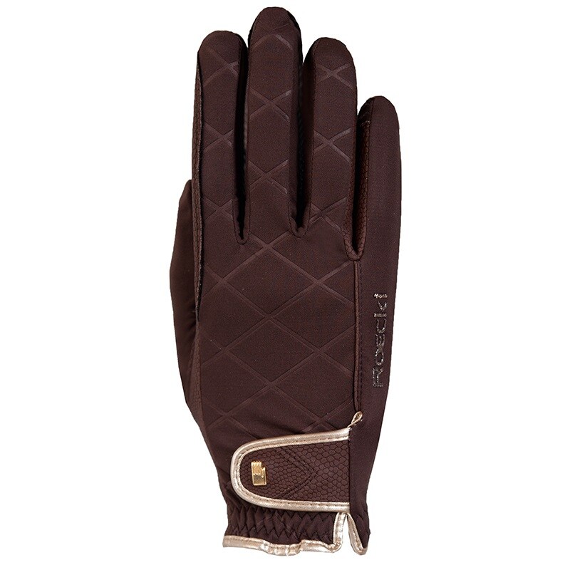 Riding Glove Julia Roeck-proof/R-gr - Mocha