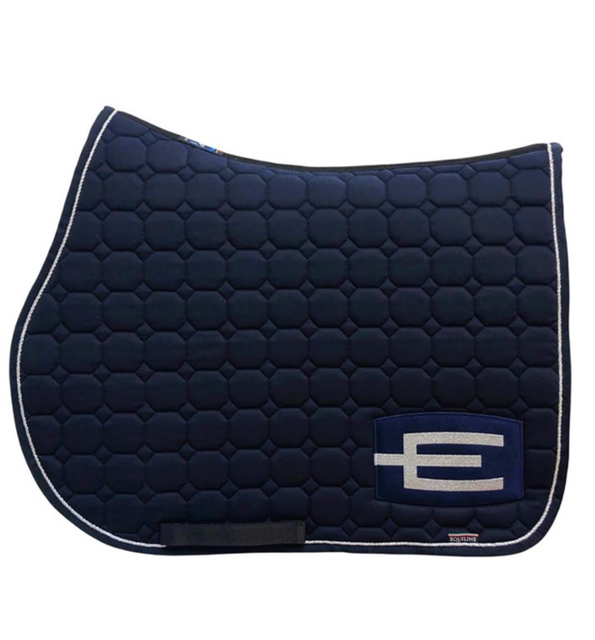 Jumping Saddle Pad E-Logo - Navy/Silver