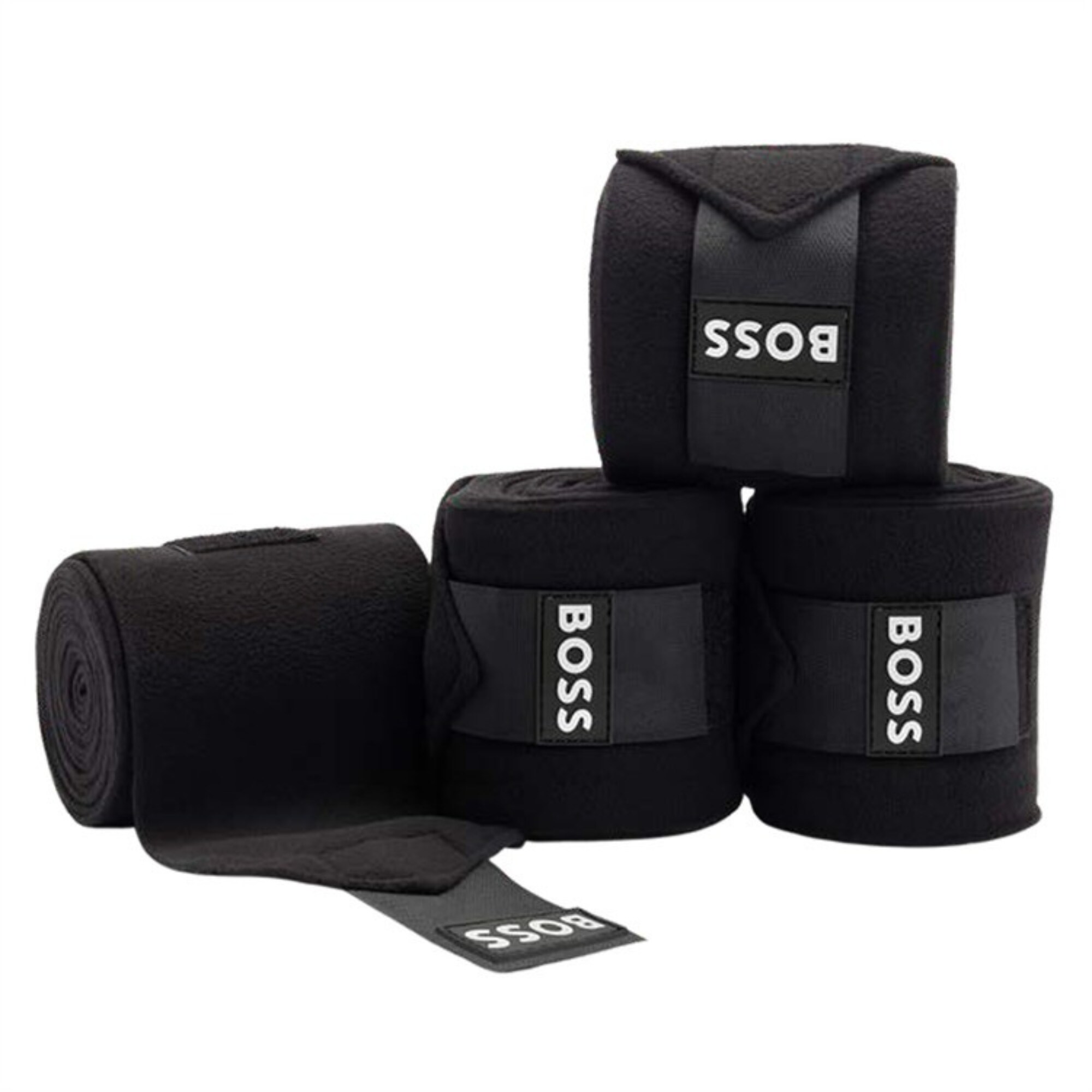 Fleecebandage 4-pack - Svart