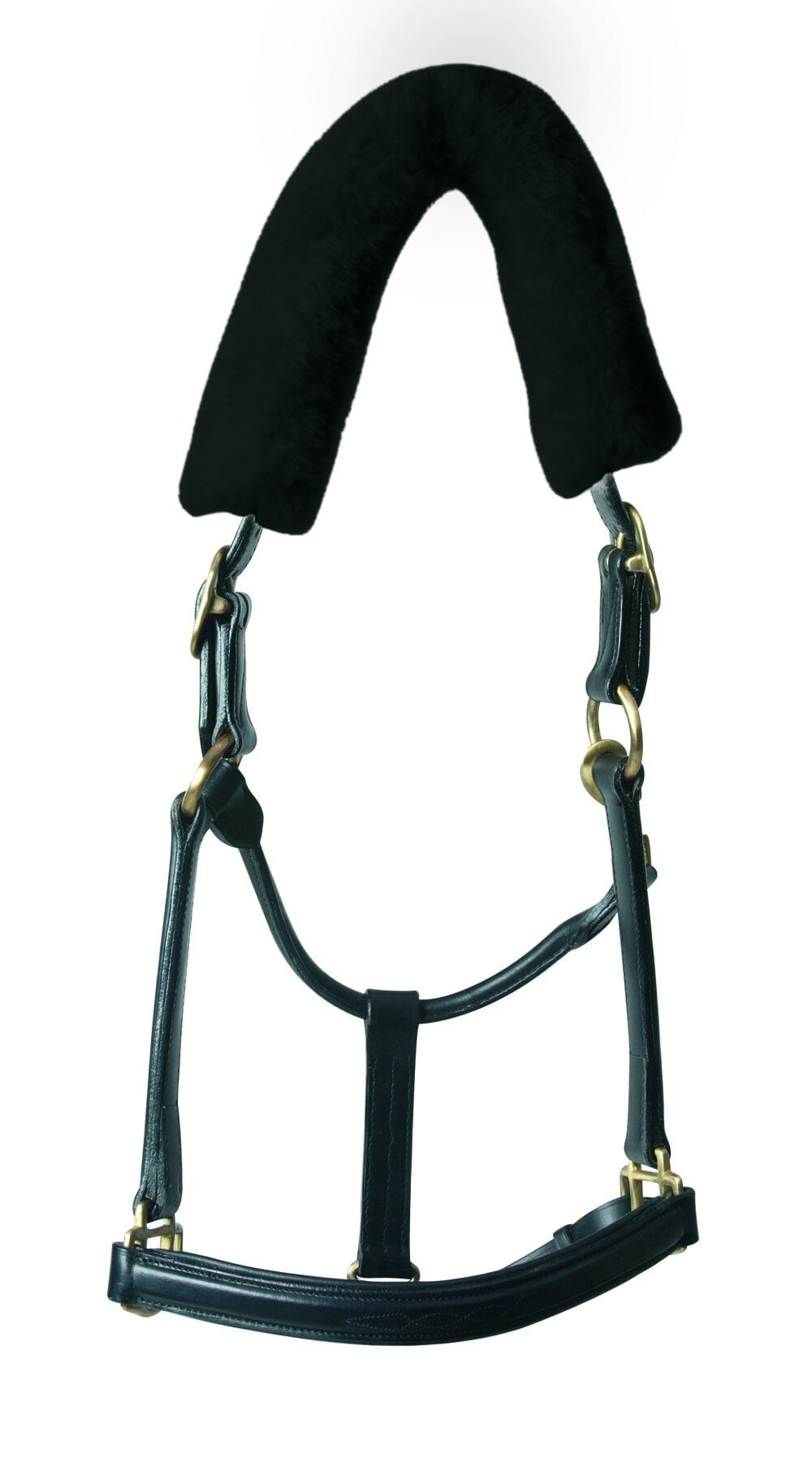 Sheepskin poll guard - Black