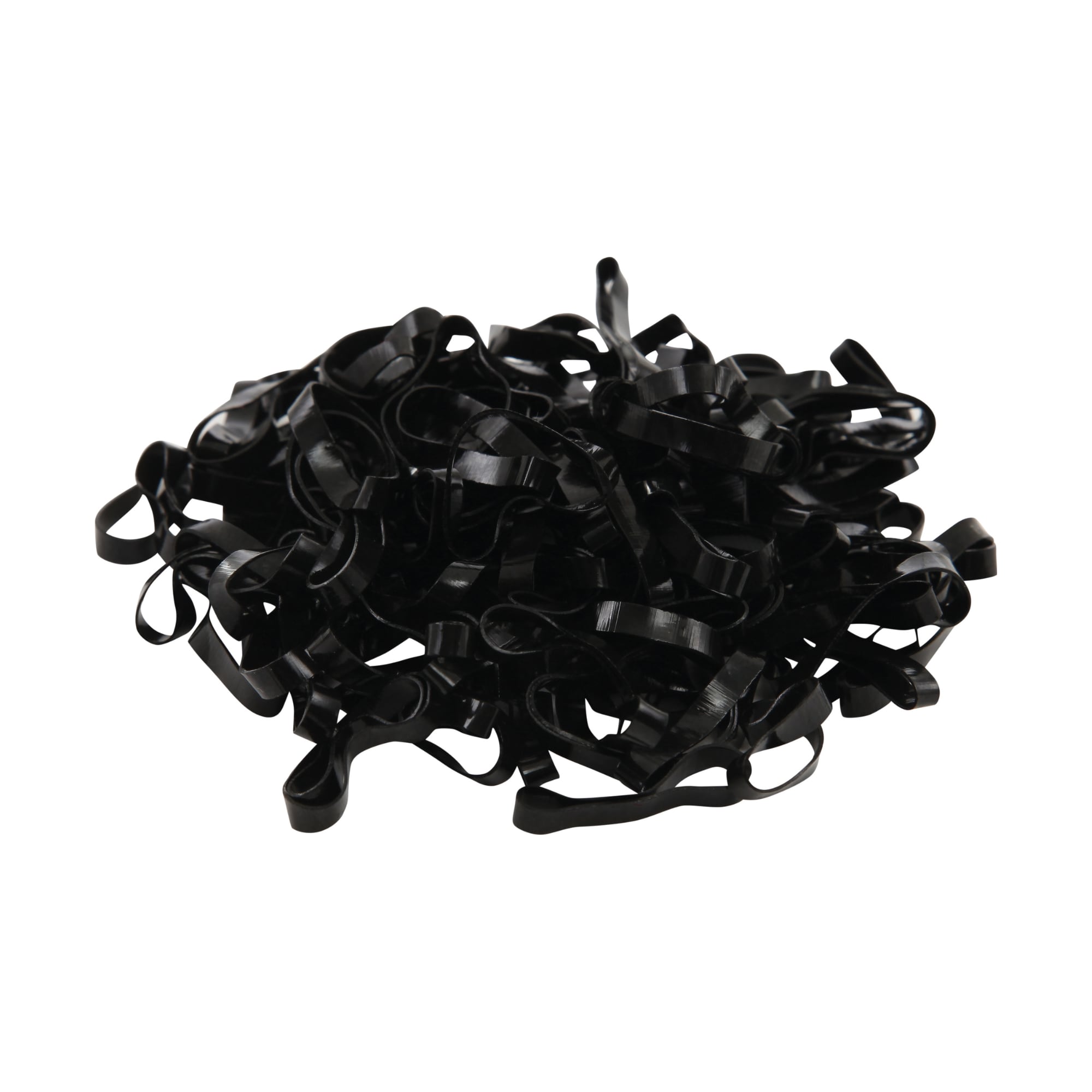 Silicone plaiting bands - Black 500 st