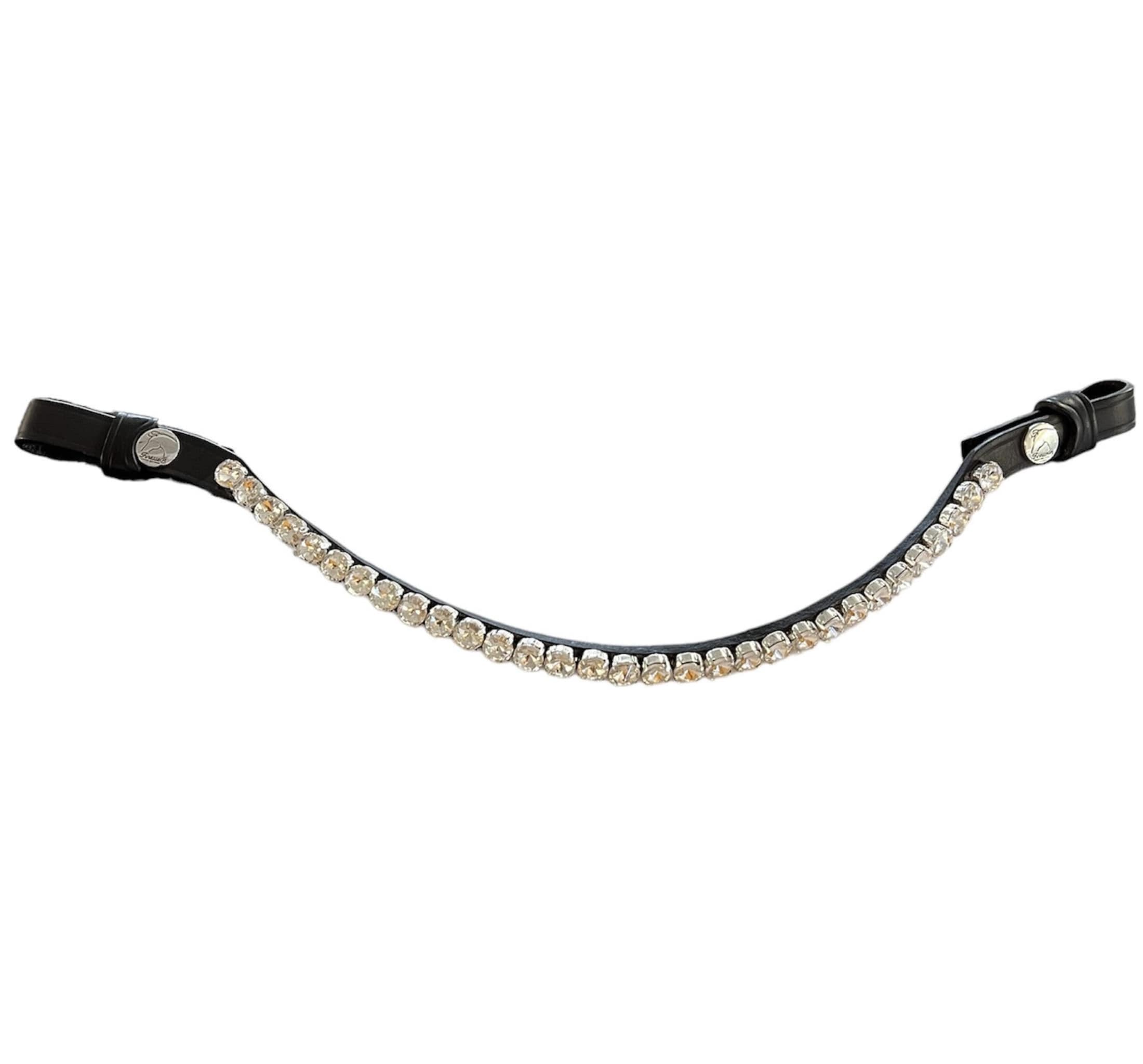 Browband Big Crystal - Brown