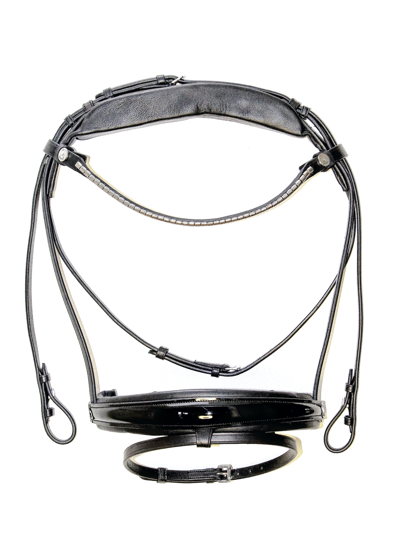Finesse Bridle Cayenne - Black/Patent