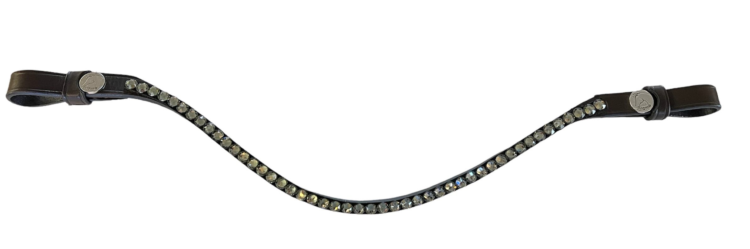 Browband Grey Crystal - Brown