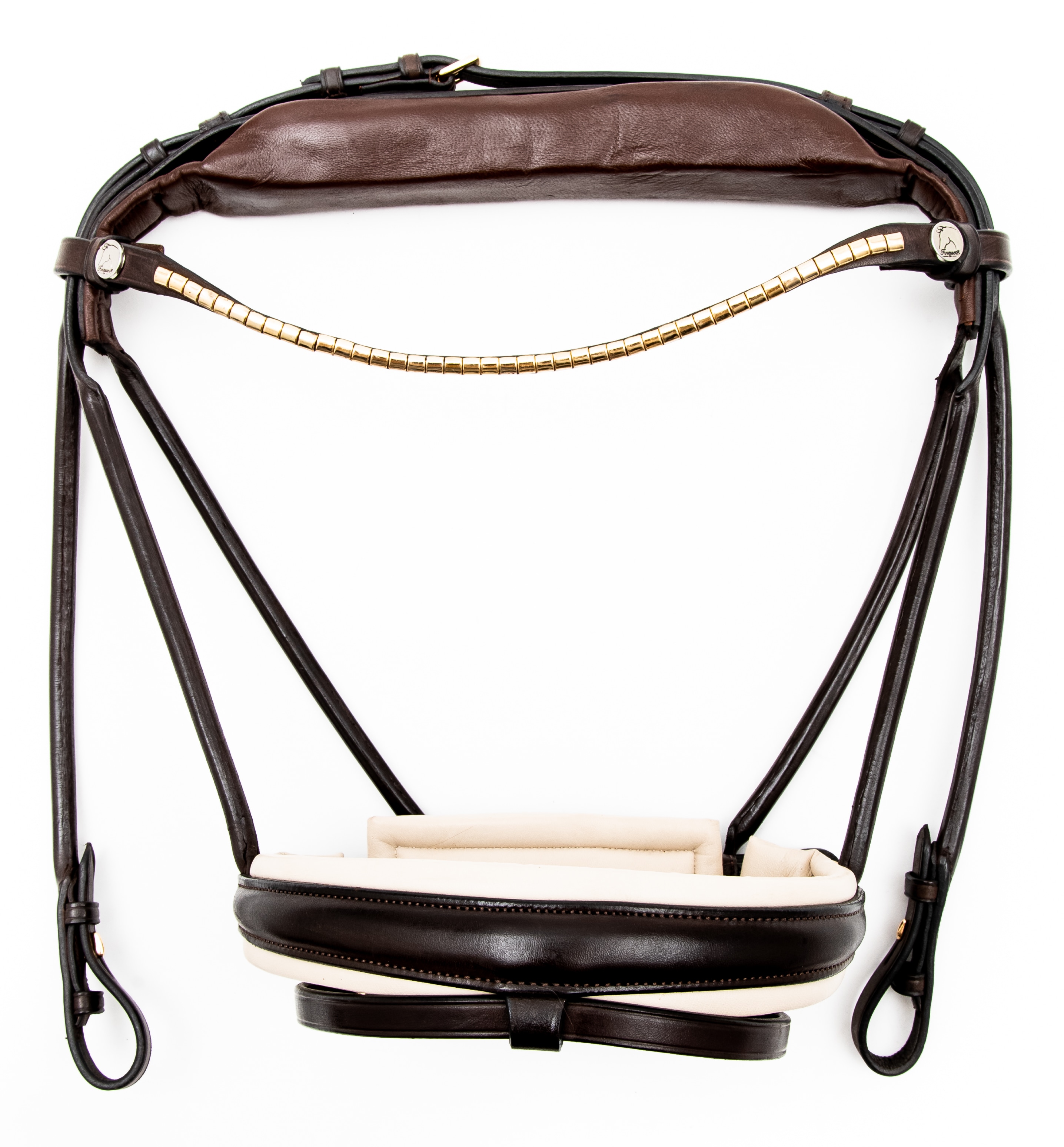 Finesse Bridle - Brown/Beige