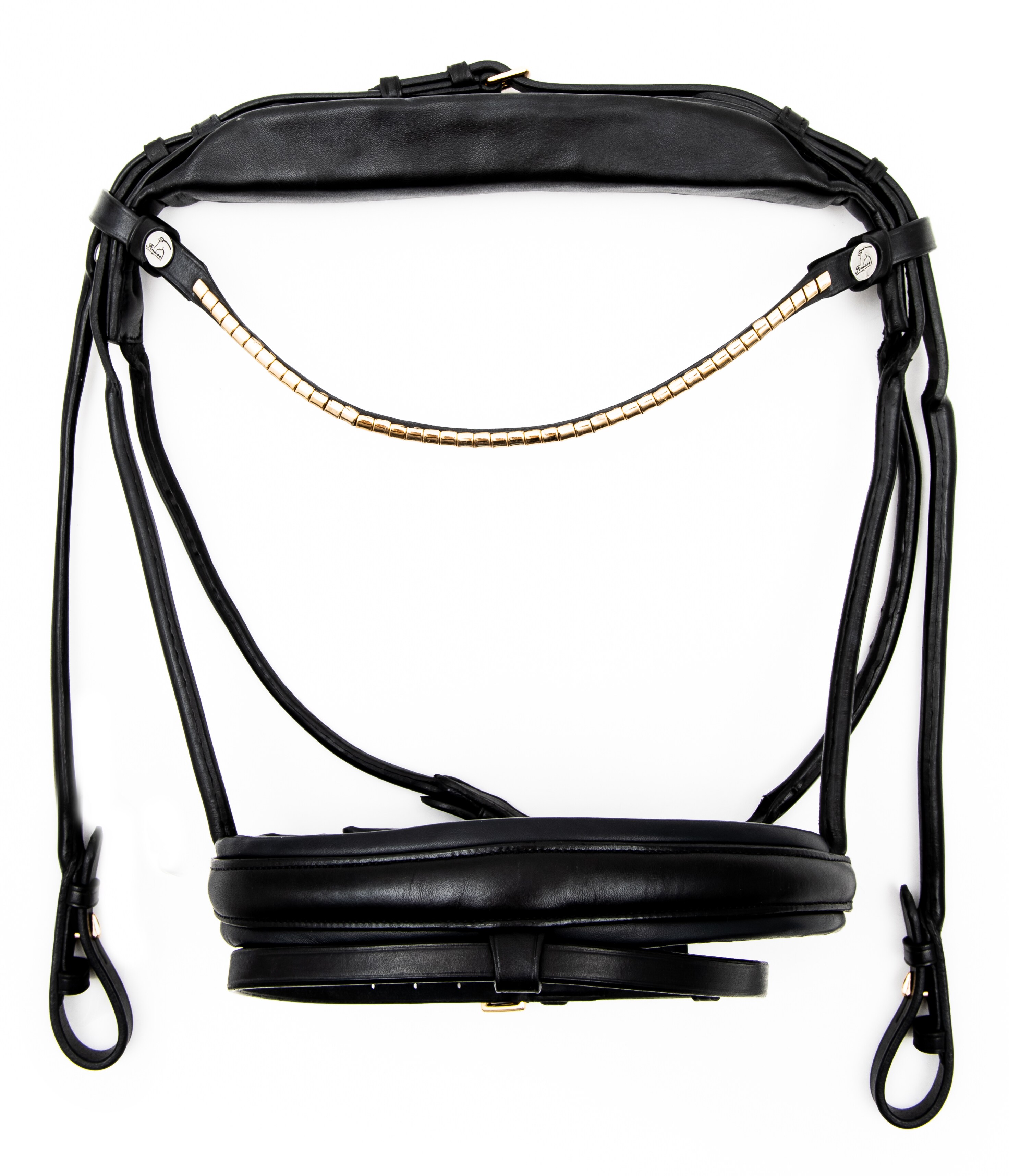 Finesse Bridle - Black/Brass