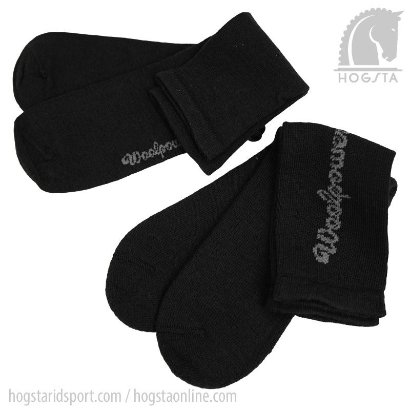 Woolpower 2-pack Liner Sock + Logo Socka 400 - Svart