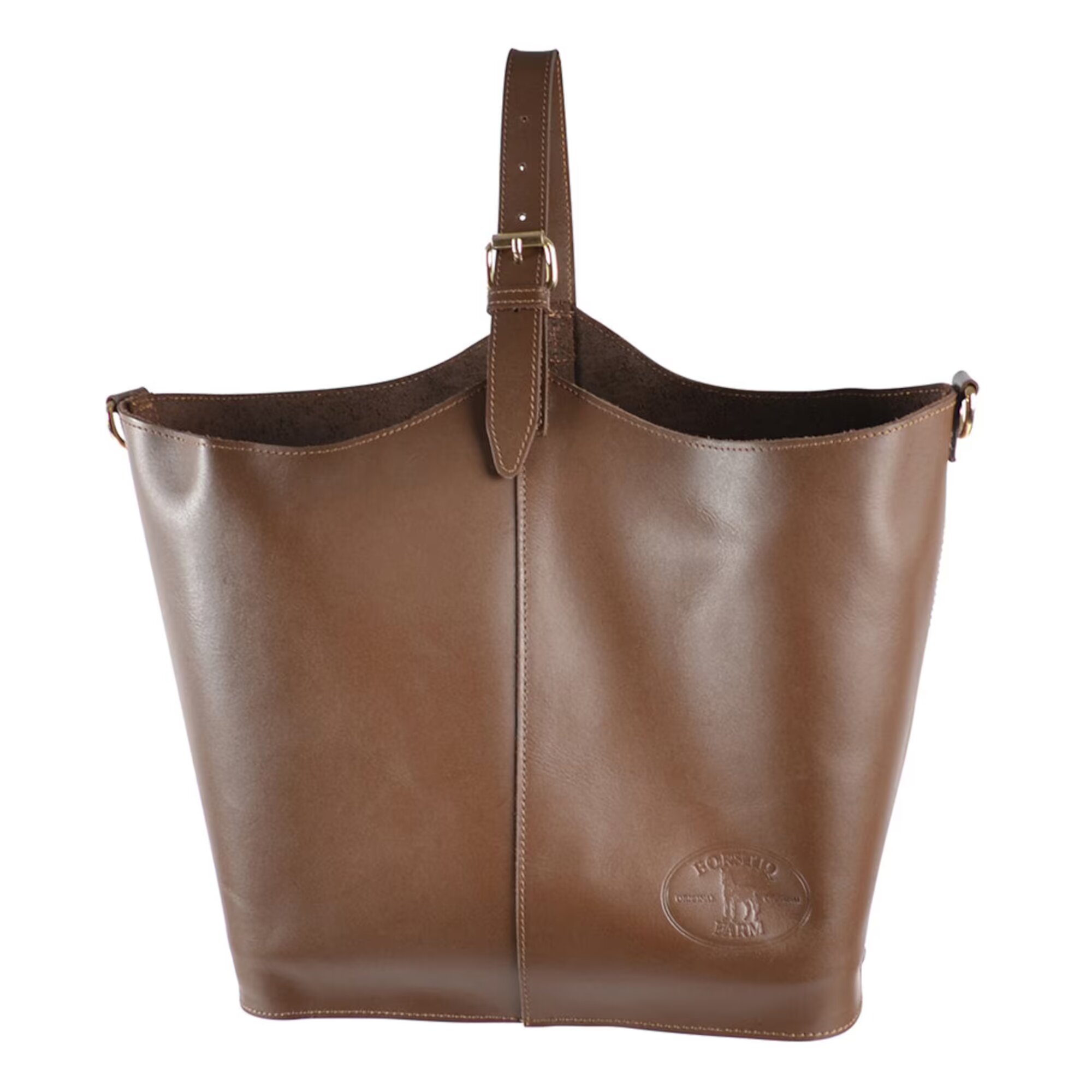 Leather Grooming Bag Big - Brown