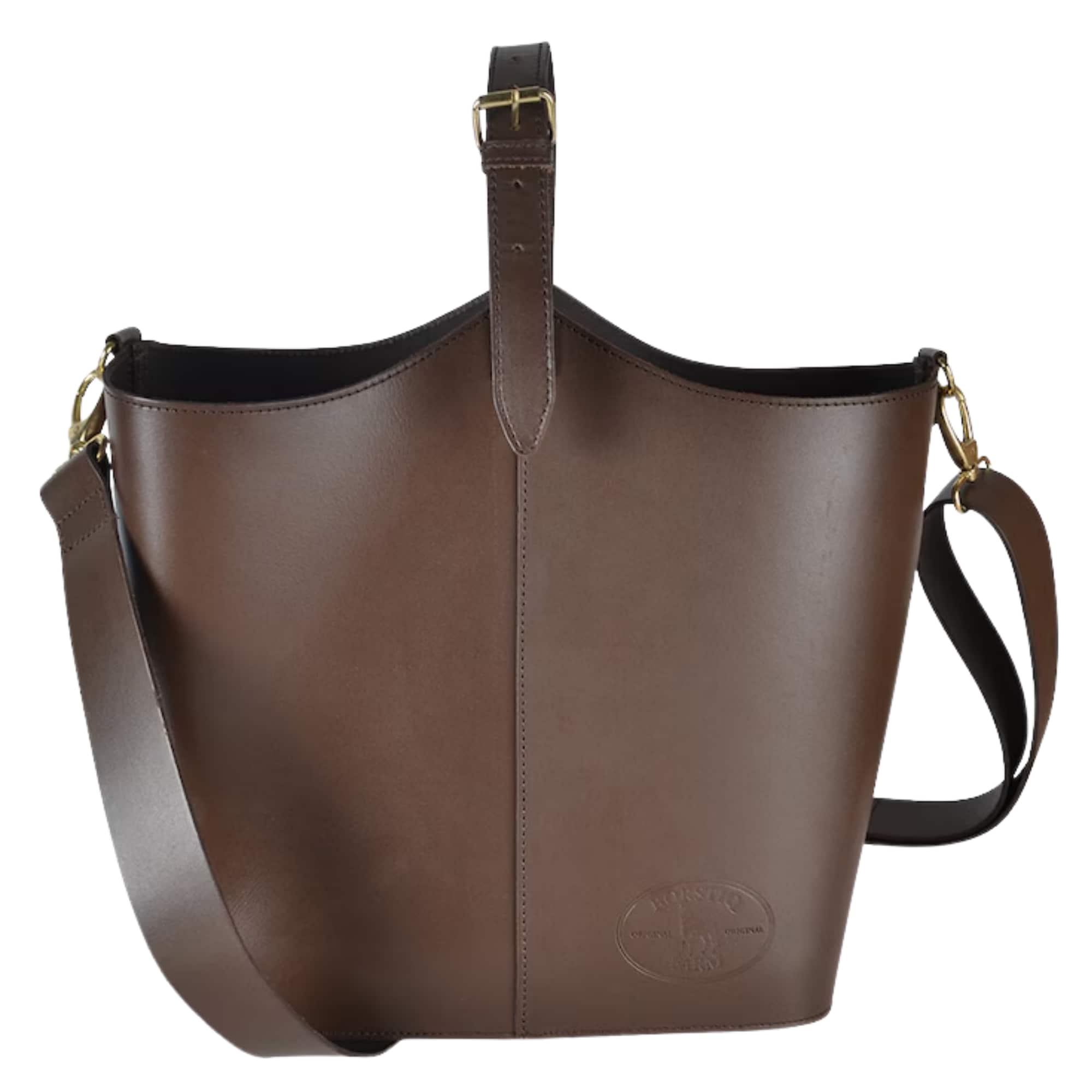 Leather Grooming Bag Big - Brown