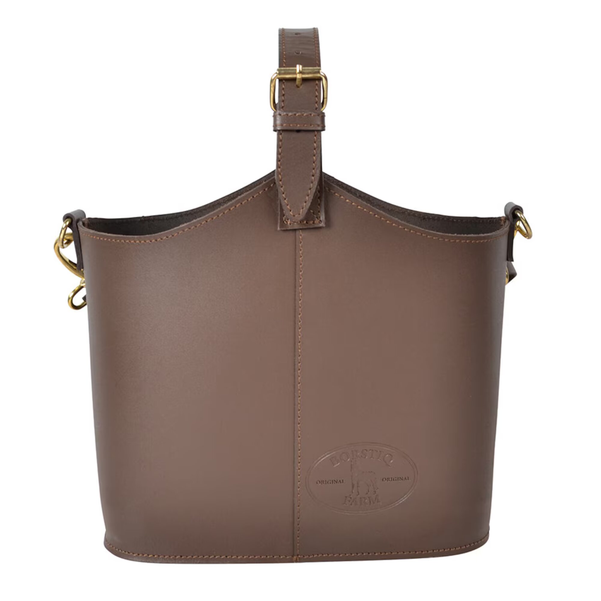 Leather Grooming Bag Small - Brown