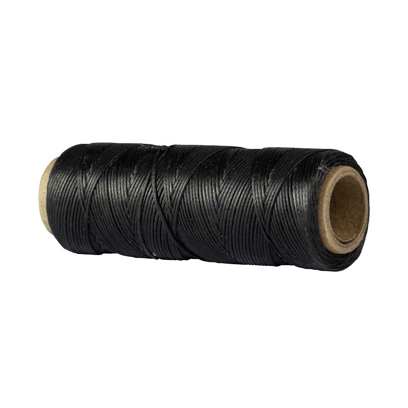 Waxed Plaiting Thread - Black