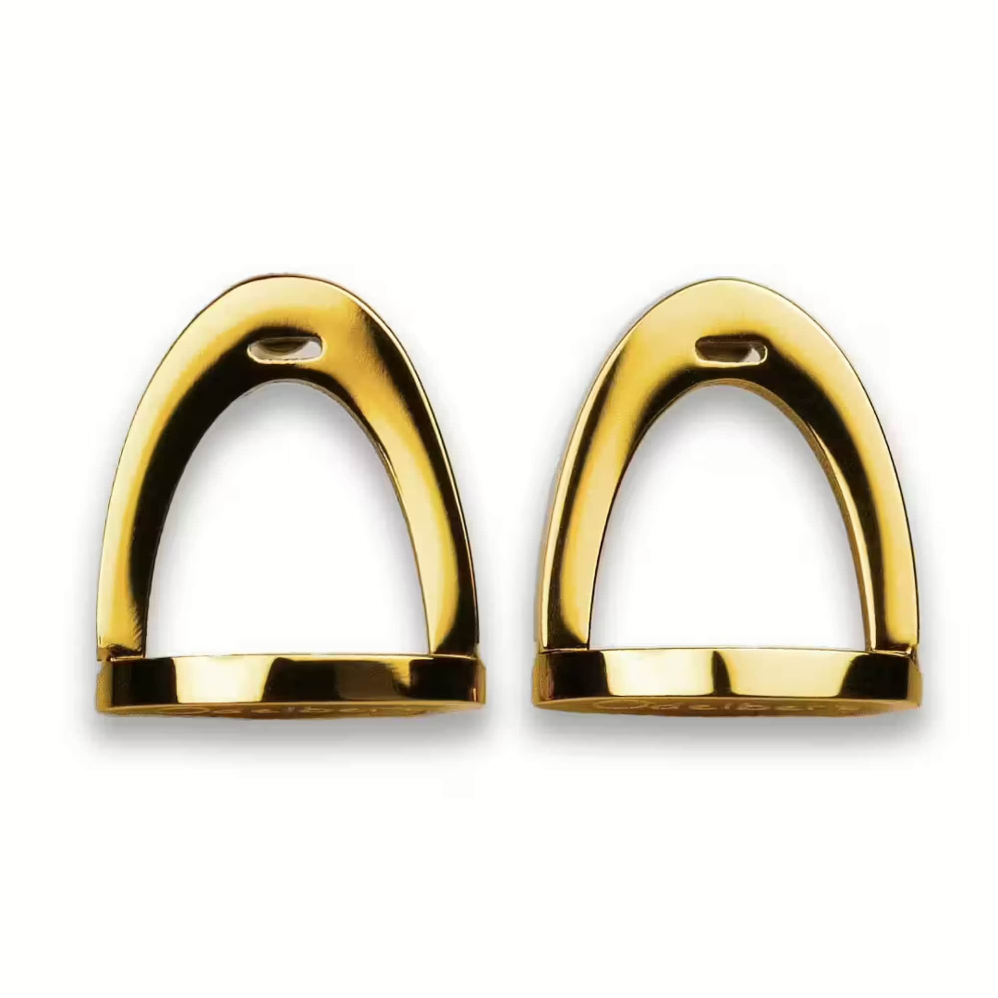 Small Stirrup Earrings - Gold