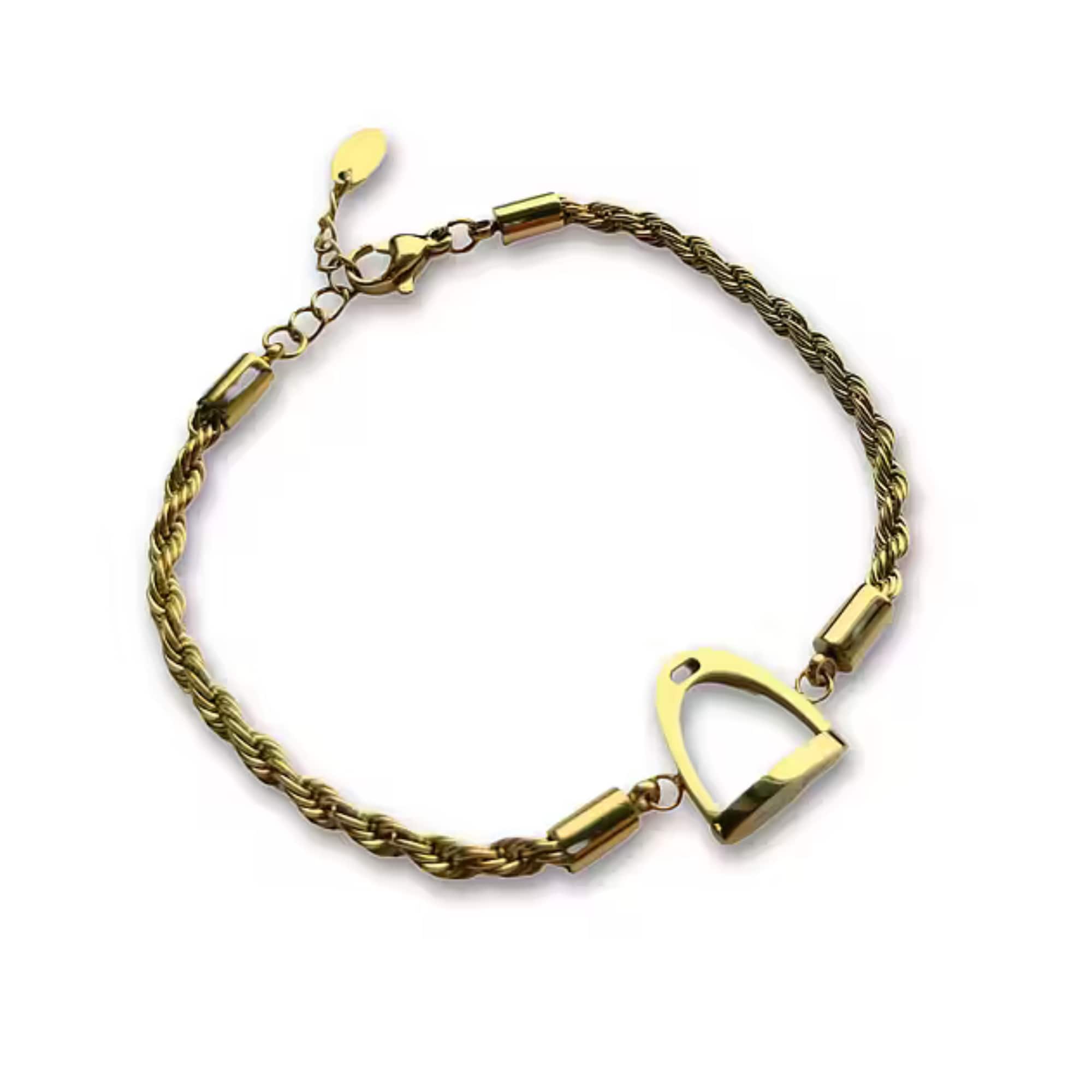 Stirrup Bracelet - Gold