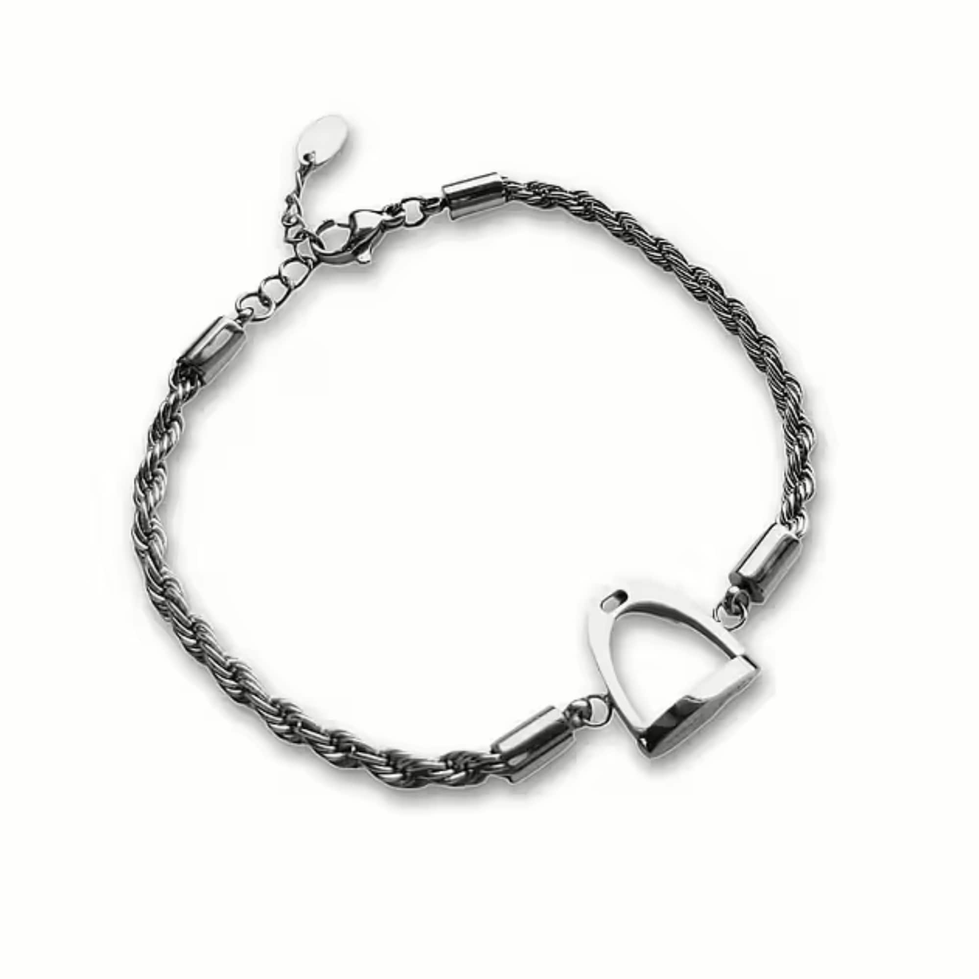 Stirrup Bracelet - Silver
