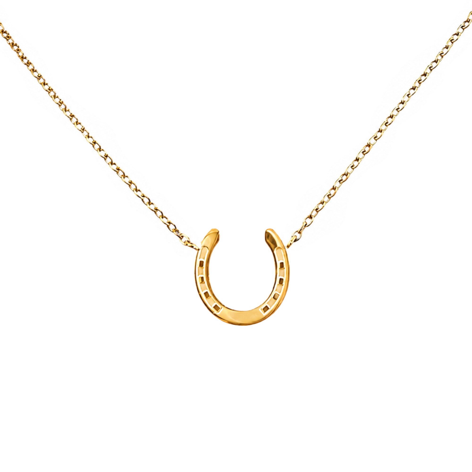 Horseshoe Necklace - Gold