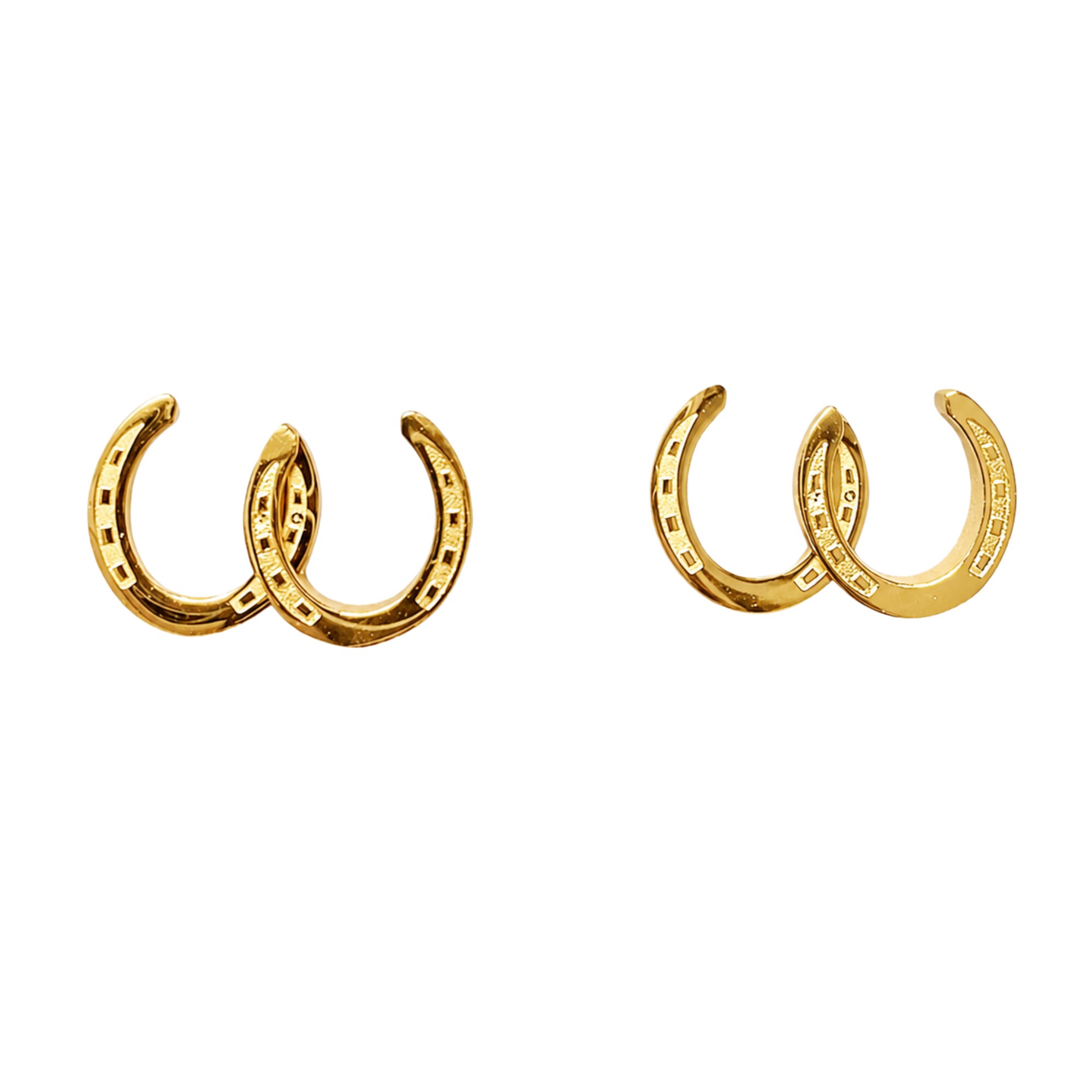 Horseshoe Studs - Gold