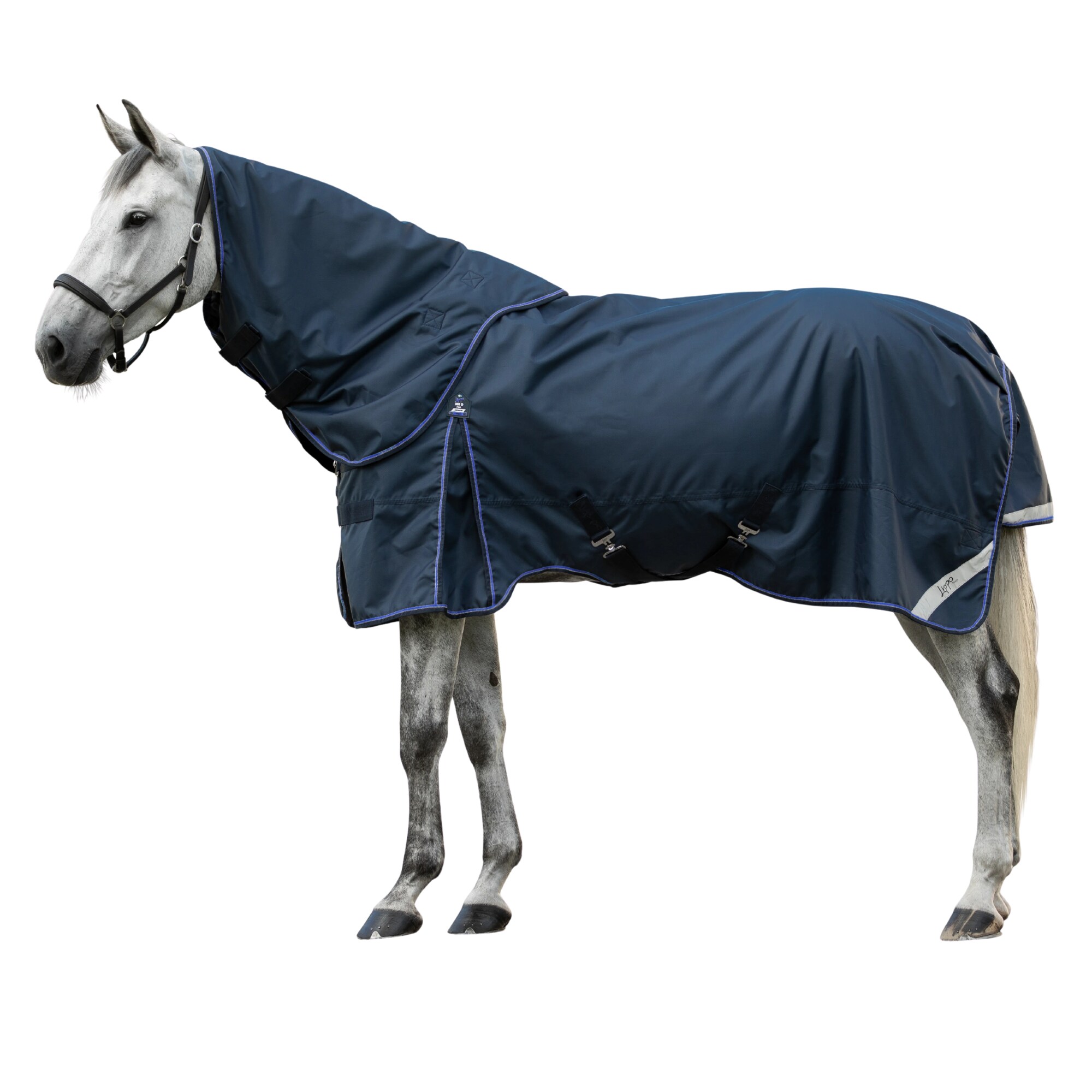 Lippo Pro 900D Turnout Rug with Hood - 200gr - Navy