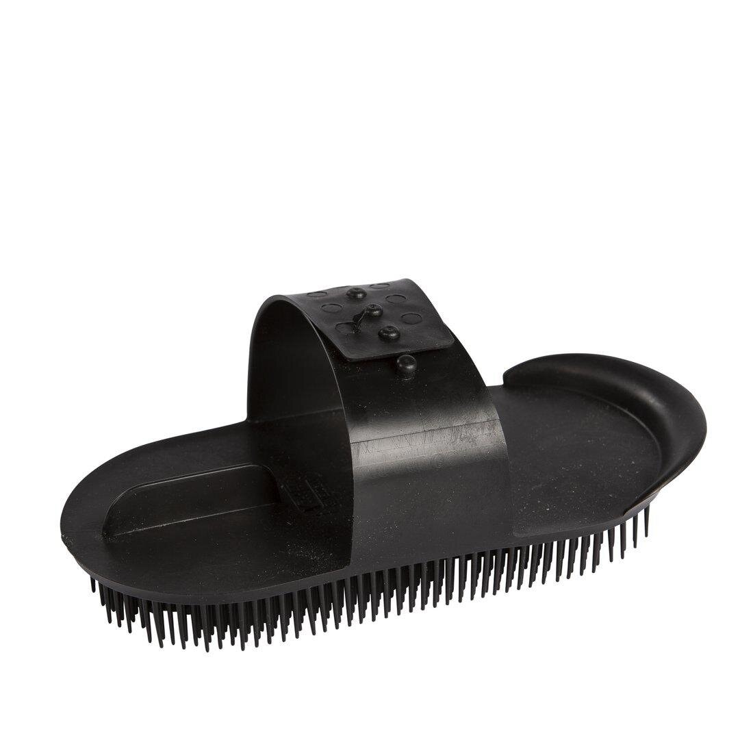 Plastic curry comb - Black