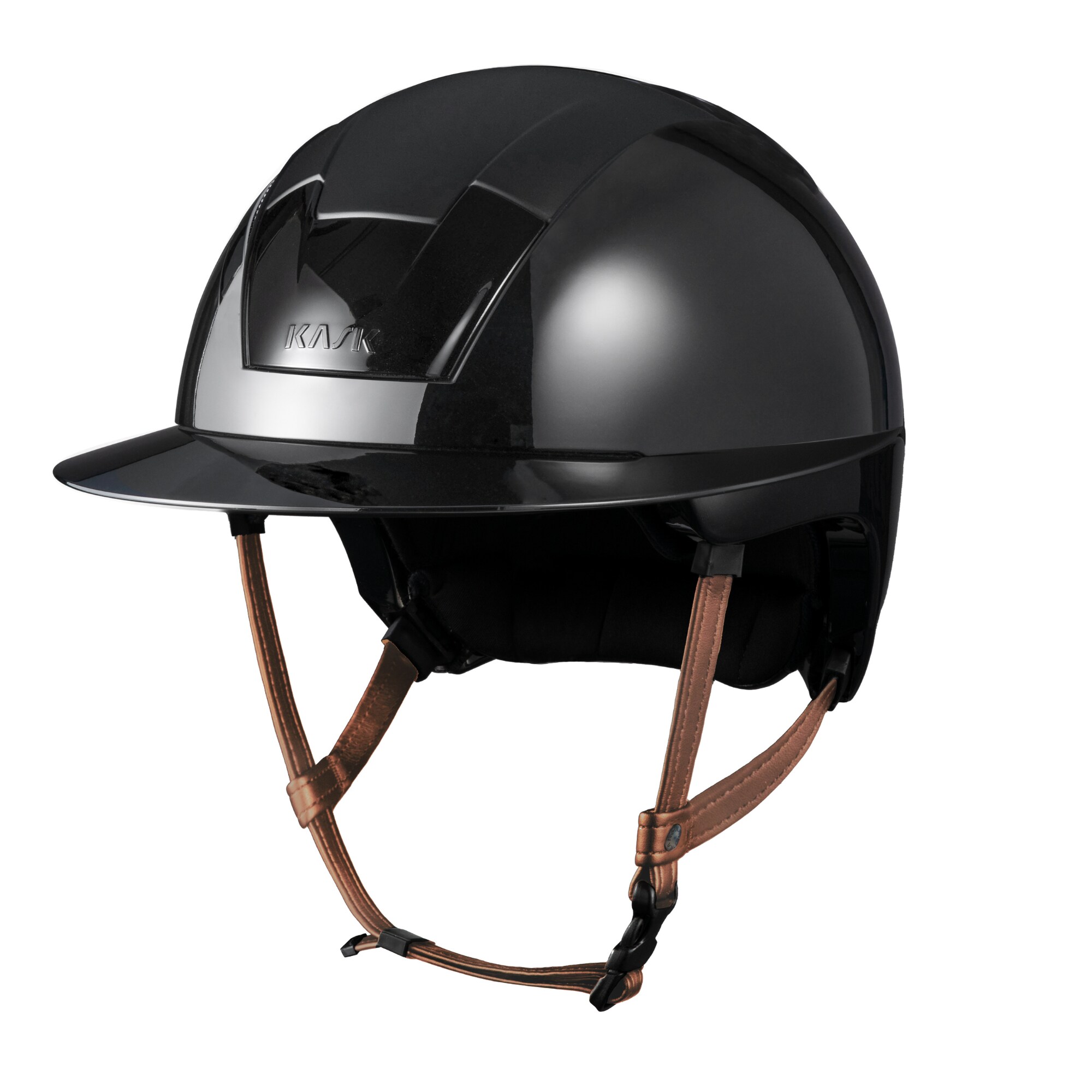 Riding Helmet Kooki Lady Shine - Black/Light Brown
