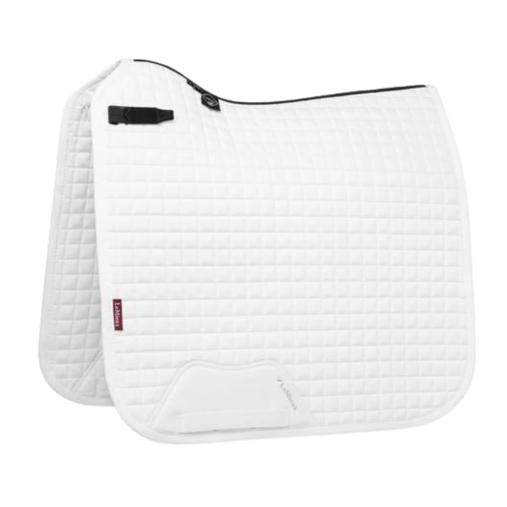 Classic Cotton Dressage Saddle Pad - White