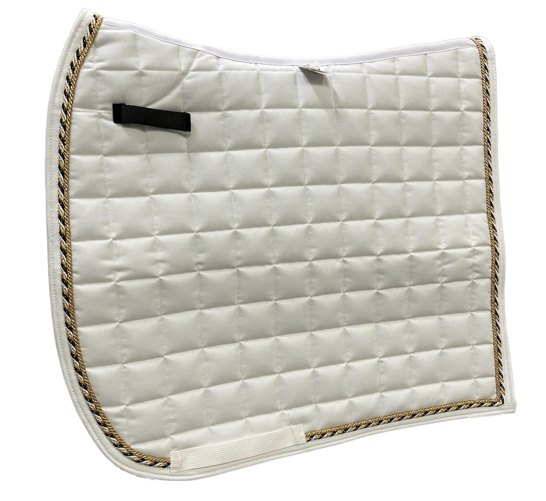 Dressage Saddle Pad - White/Gold