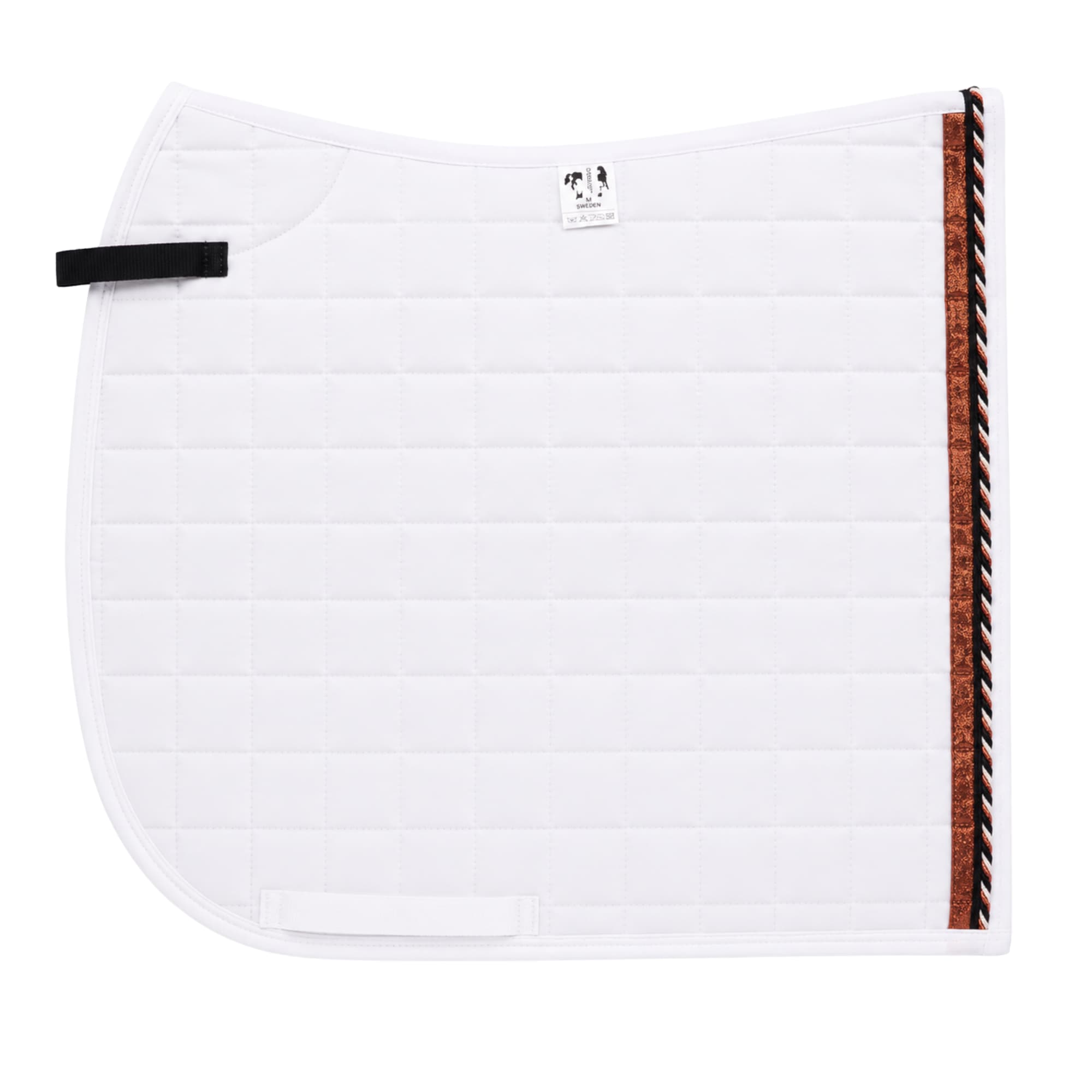 Dressage Saddle Pad - White/Copper