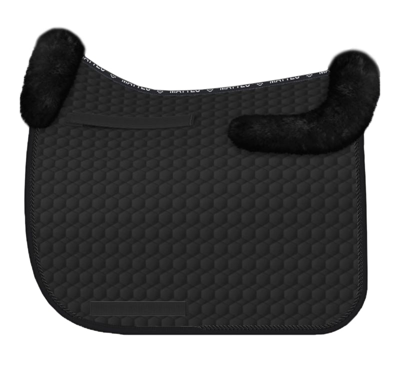 Sheepskin Saddle Pad DR - Black