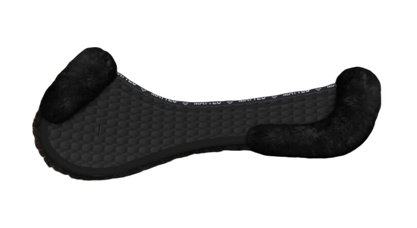 Sheepskin Half Pad For Jumping - Black