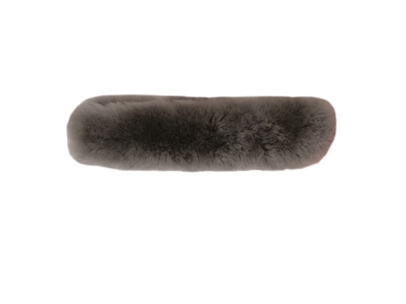 Neck/nose guard sheepskin - Grey