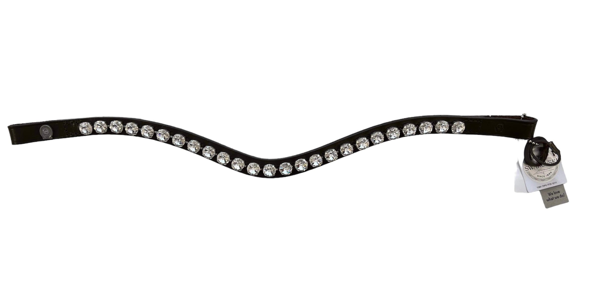 Browband Rivoli Black - Crystal