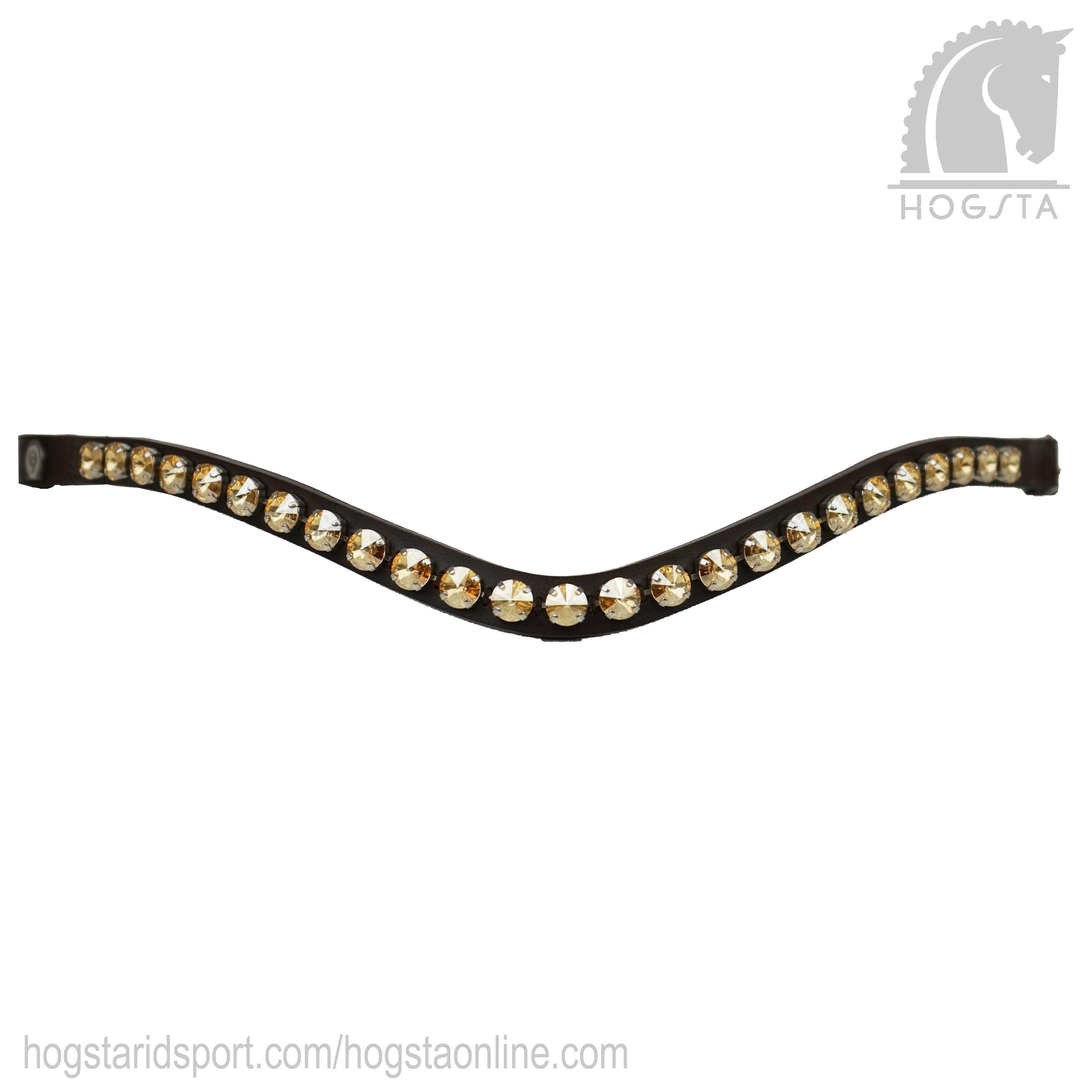 Browband OS Rivoli - Brown - Golden Shadow