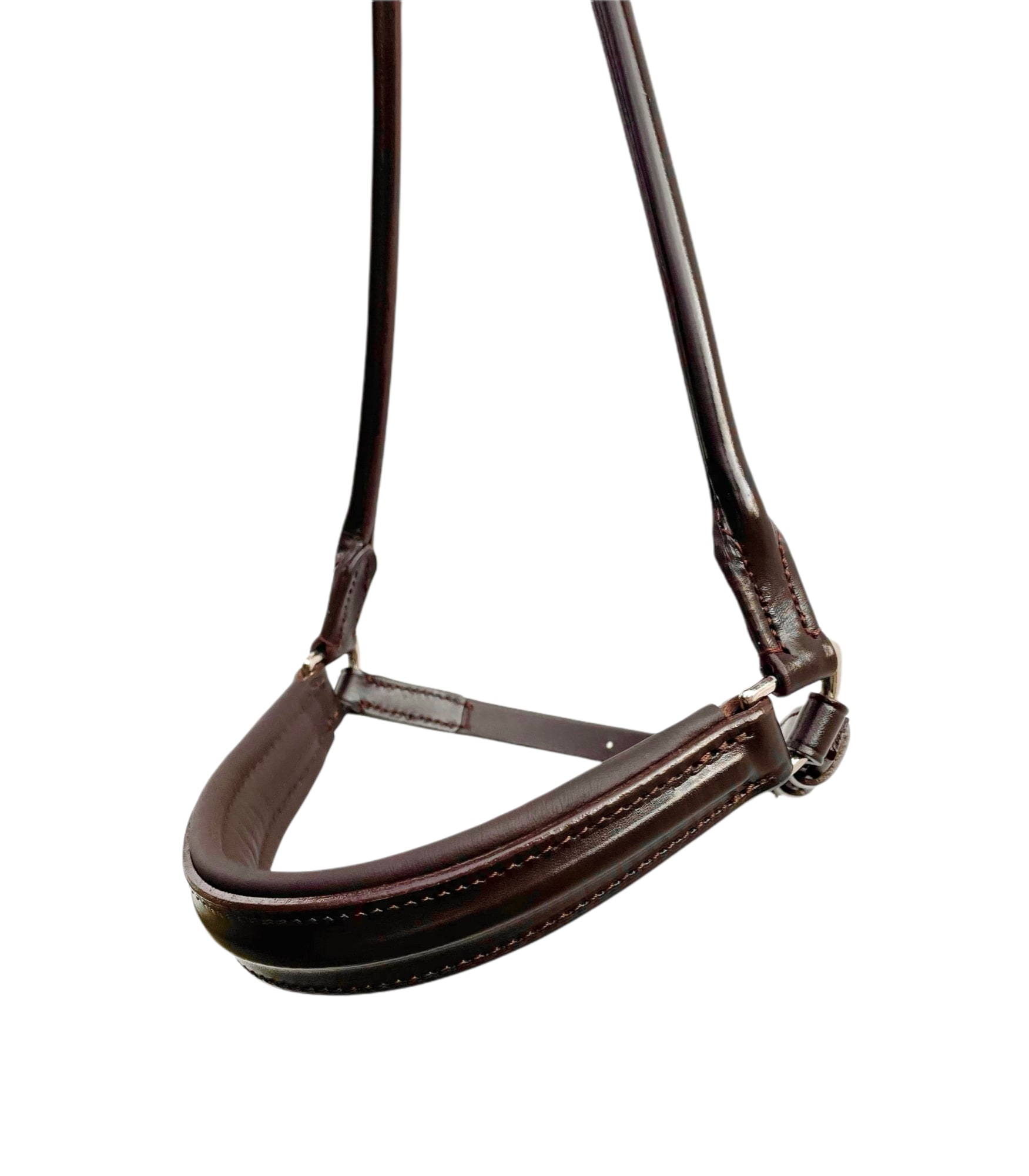 Drop Noseband Roundsewn- Chocolate