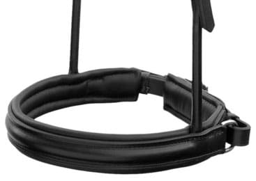 Noseband 4 cm Double Bridle - Black